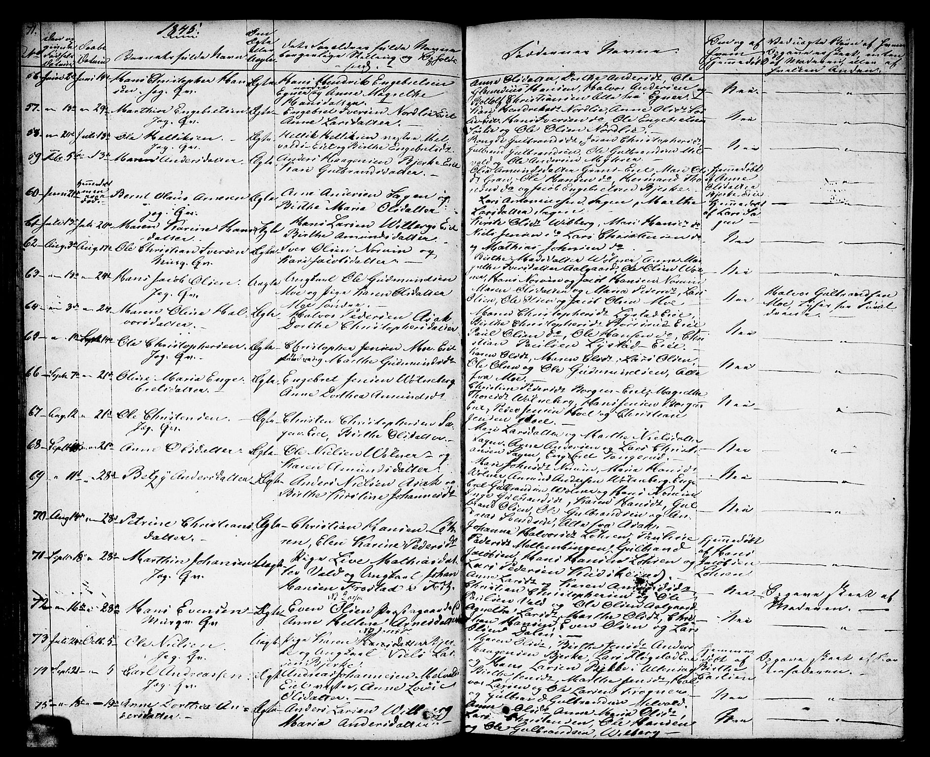 Sørum prestekontor Kirkebøker, AV/SAO-A-10303/F/Fa/L0004: Parish register (official) no. I 4, 1829-1845, p. 71