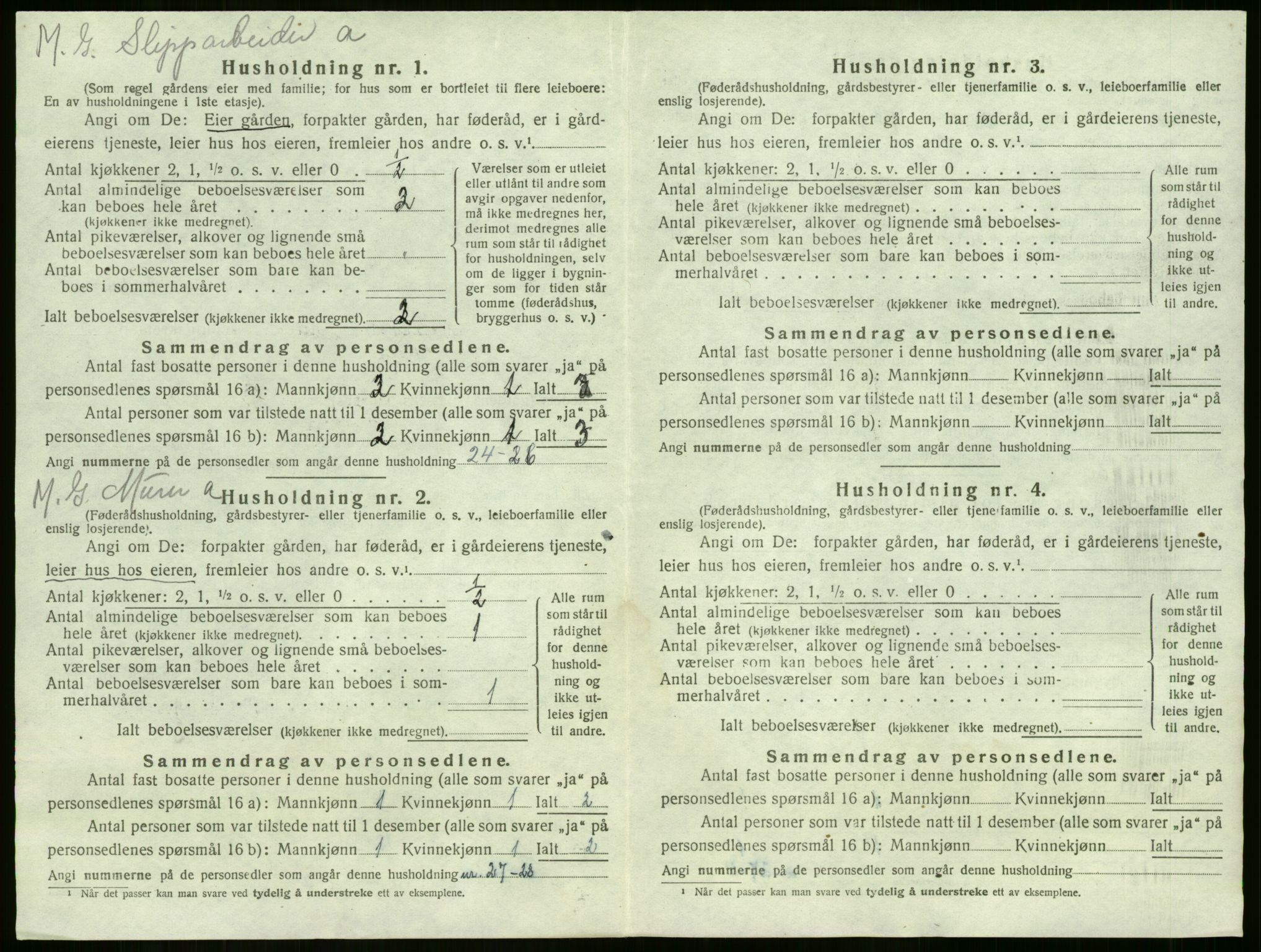SAKO, 1920 census for Sem, 1920, p. 1467