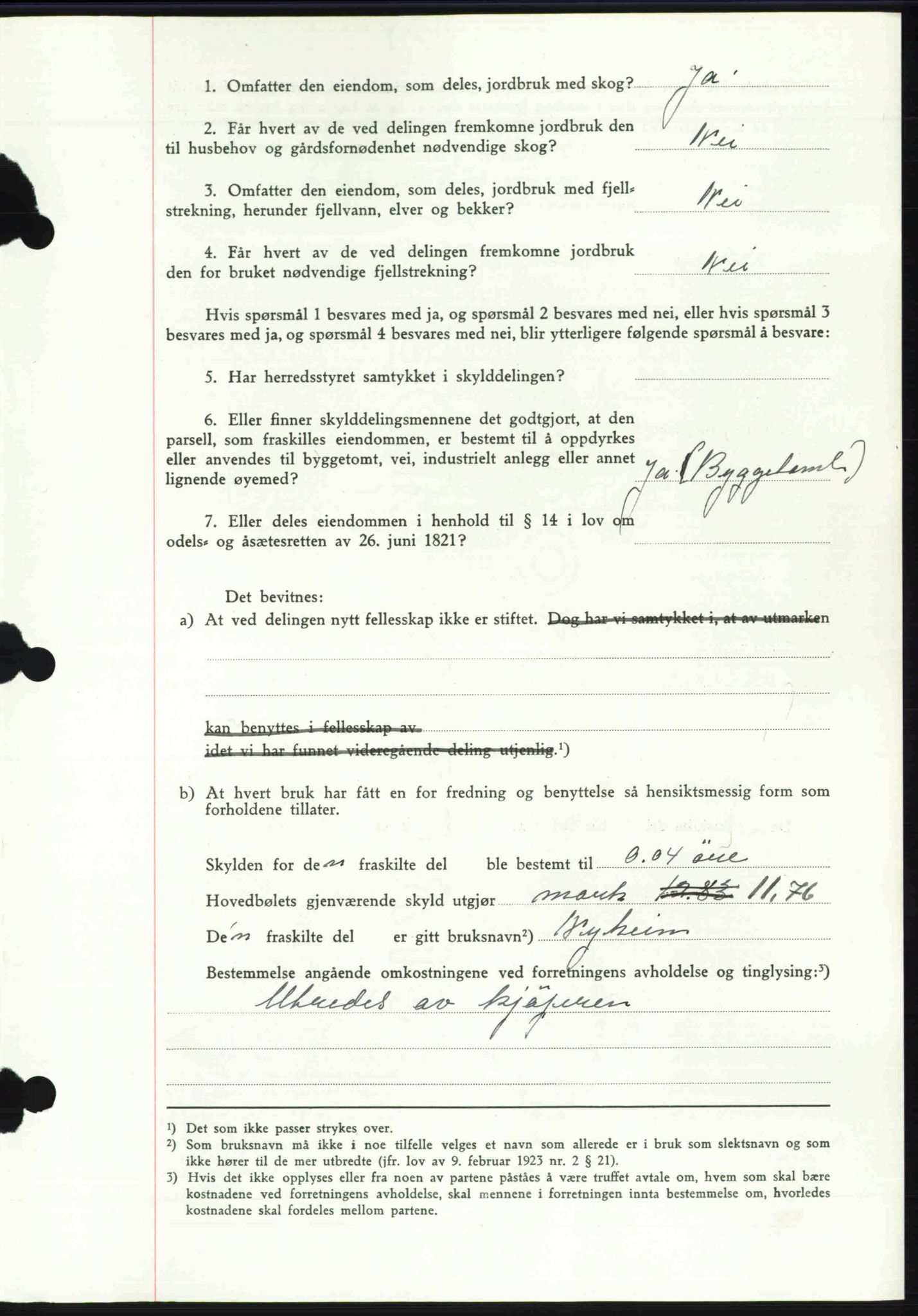 Toten tingrett, SAH/TING-006/H/Hb/Hbc/L0008: Mortgage book no. Hbc-08, 1941-1941, Diary no: : 1361/1941