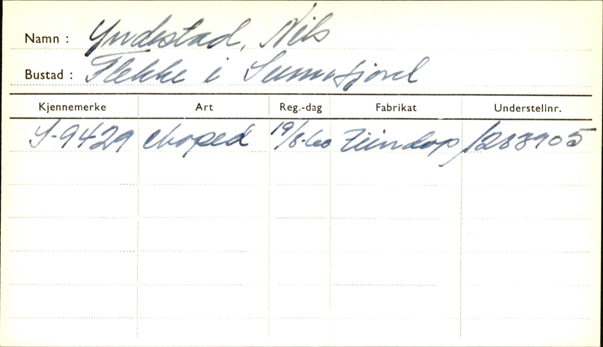 Statens vegvesen, Sogn og Fjordane vegkontor, SAB/A-5301/4/F/L0002: Eigarregister Fjordane til 1.6.1961, 1930-1961, p. 613
