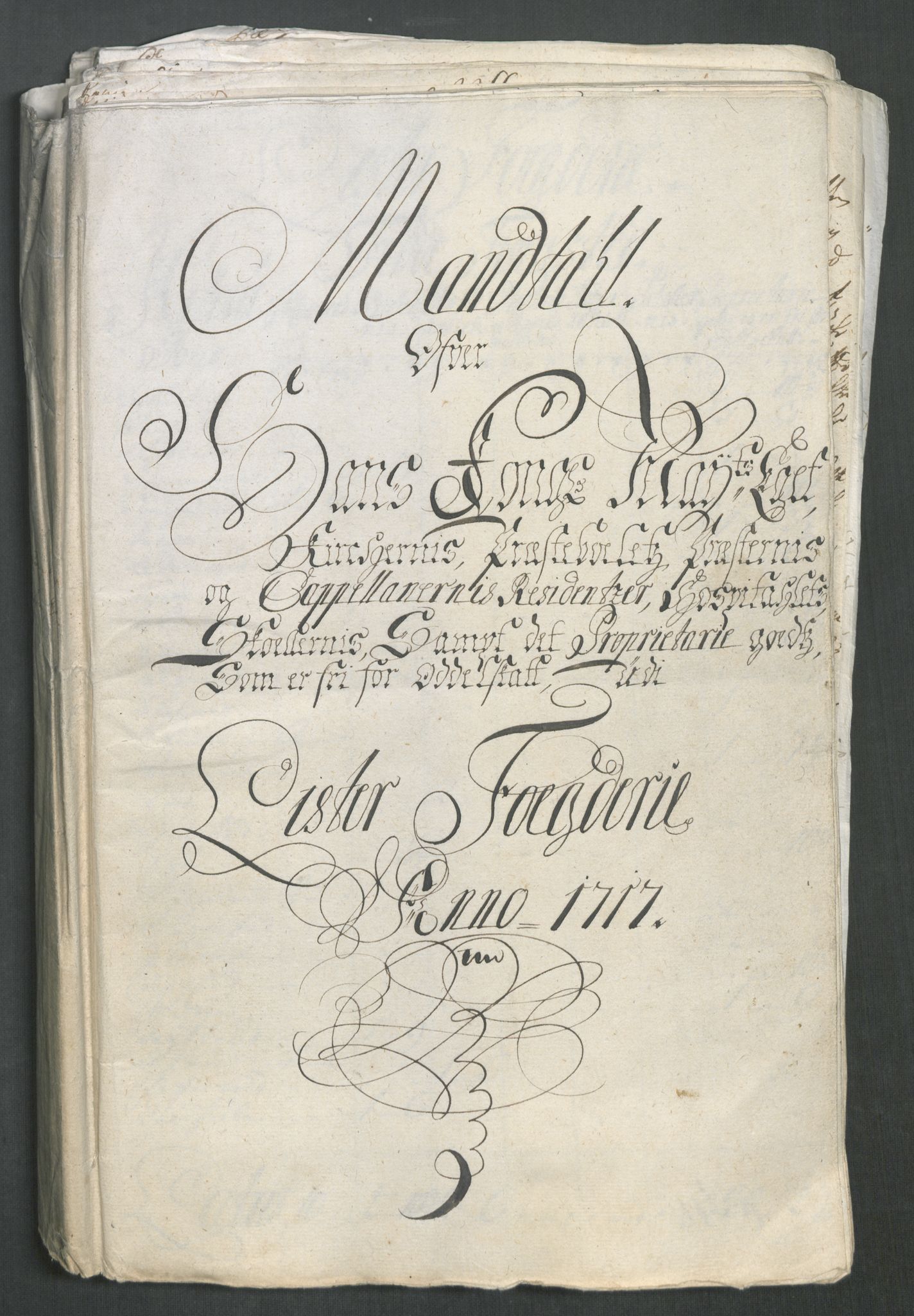 Rentekammeret inntil 1814, Reviderte regnskaper, Fogderegnskap, AV/RA-EA-4092/R43/L2561: Fogderegnskap Lista og Mandal, 1717, p. 270