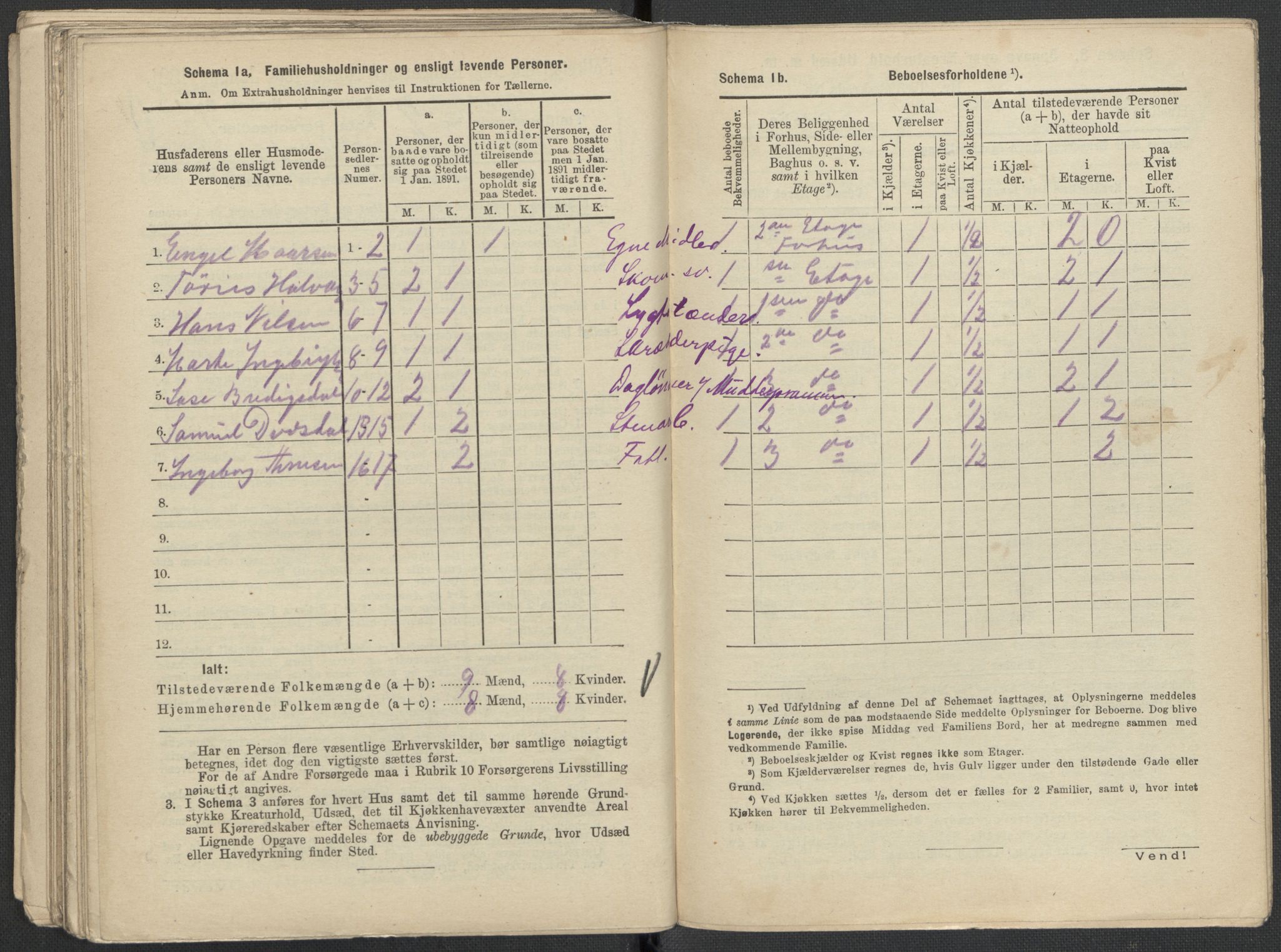 RA, 1891 Census for 1301 Bergen, 1891, p. 1333