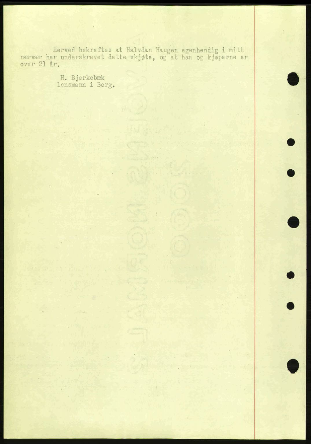 Idd og Marker sorenskriveri, AV/SAO-A-10283/G/Gb/Gbb/L0005: Mortgage book no. A5, 1941-1943, Diary no: : 1176/1942