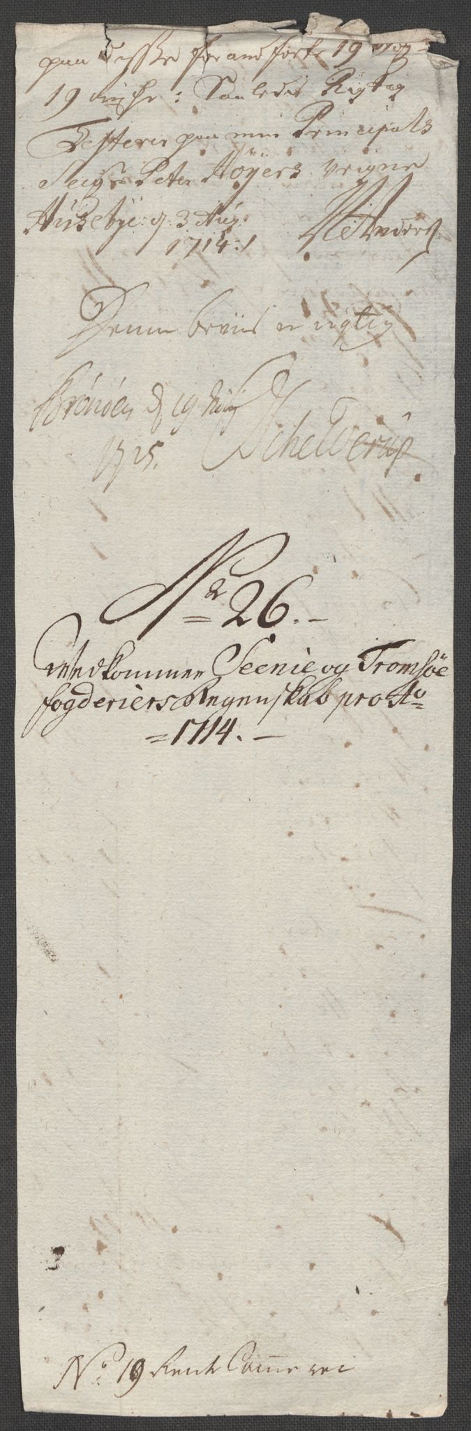 Rentekammeret inntil 1814, Reviderte regnskaper, Fogderegnskap, RA/EA-4092/R68/L4760: Fogderegnskap Senja og Troms, 1714, p. 184