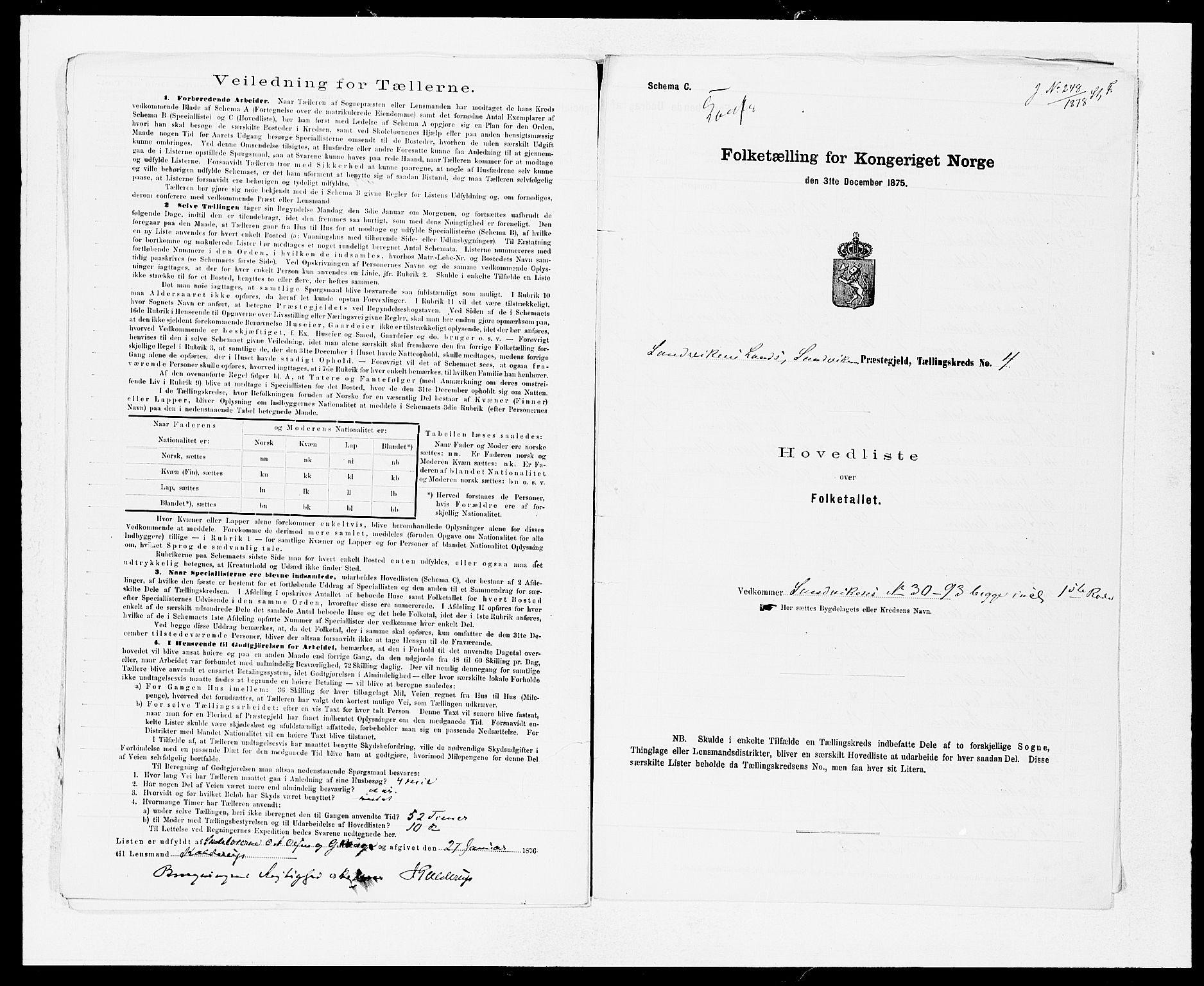 SAB, 1875 census for 1281L Bergen landdistrikt/Domkirken and Sandviken, 1875, p. 14