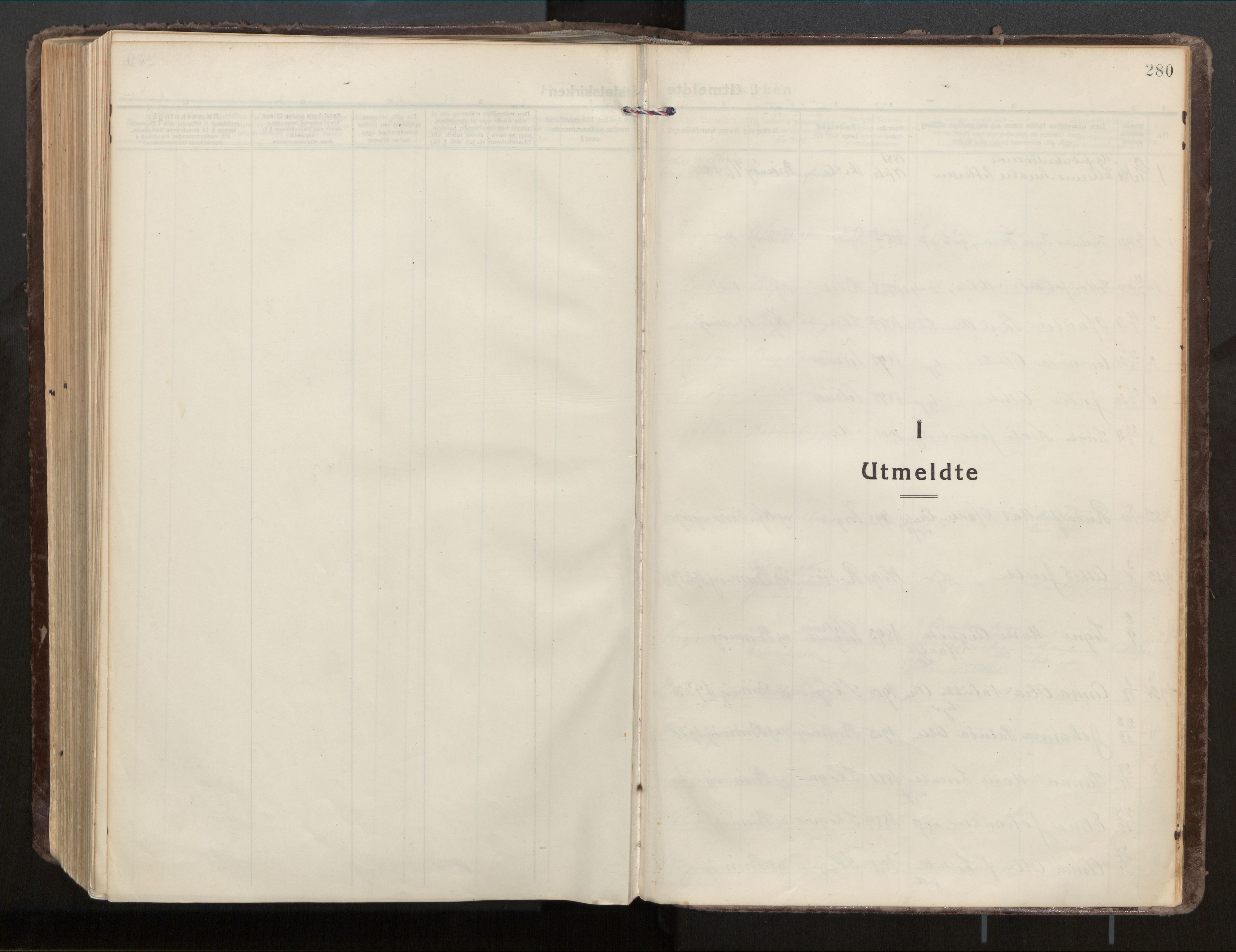 Ministerialprotokoller, klokkerbøker og fødselsregistre - Nordland, SAT/A-1459/813/L0207a: Parish register (official) no. 813A18, 1919-1927, p. 280