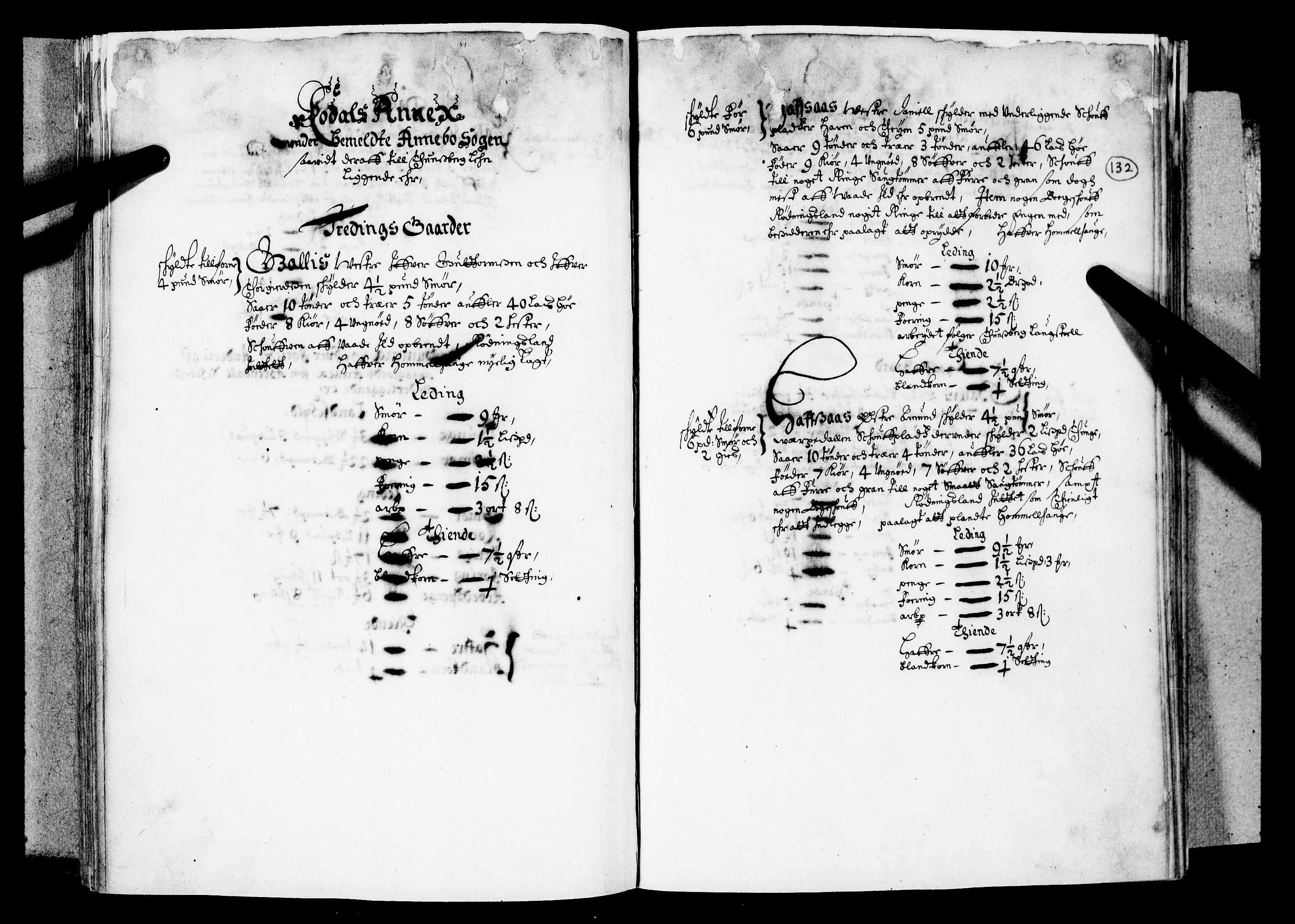 Rentekammeret inntil 1814, Realistisk ordnet avdeling, RA/EA-4070/N/Nb/Nba/L0019: Tønsberg len, 1. del, 1668, p. 131b-132a