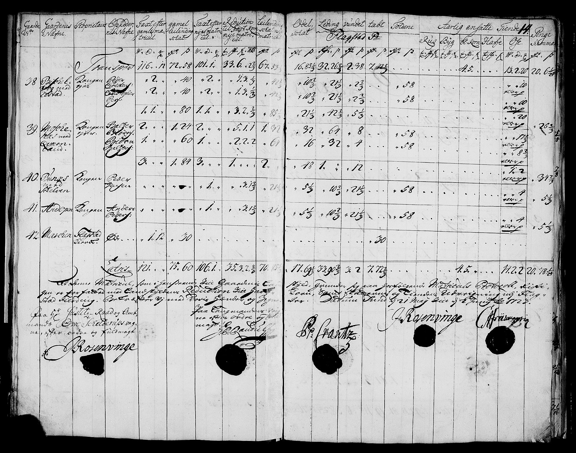 Rentekammeret inntil 1814, Realistisk ordnet avdeling, RA/EA-4070/N/Nb/Nbf/L0175: Lofoten matrikkelprotokoll, 1723, p. 16