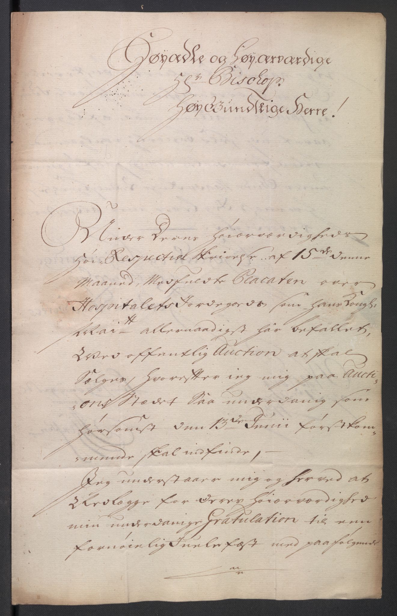Oslo stiftsdireksjon, AV/SAO-A-11085/K/Kb/L0003/0004: Oslo Hospital / Auksjoner over Hospitalets eiendommer: Korrespondanse, 1735-1736, p. 38