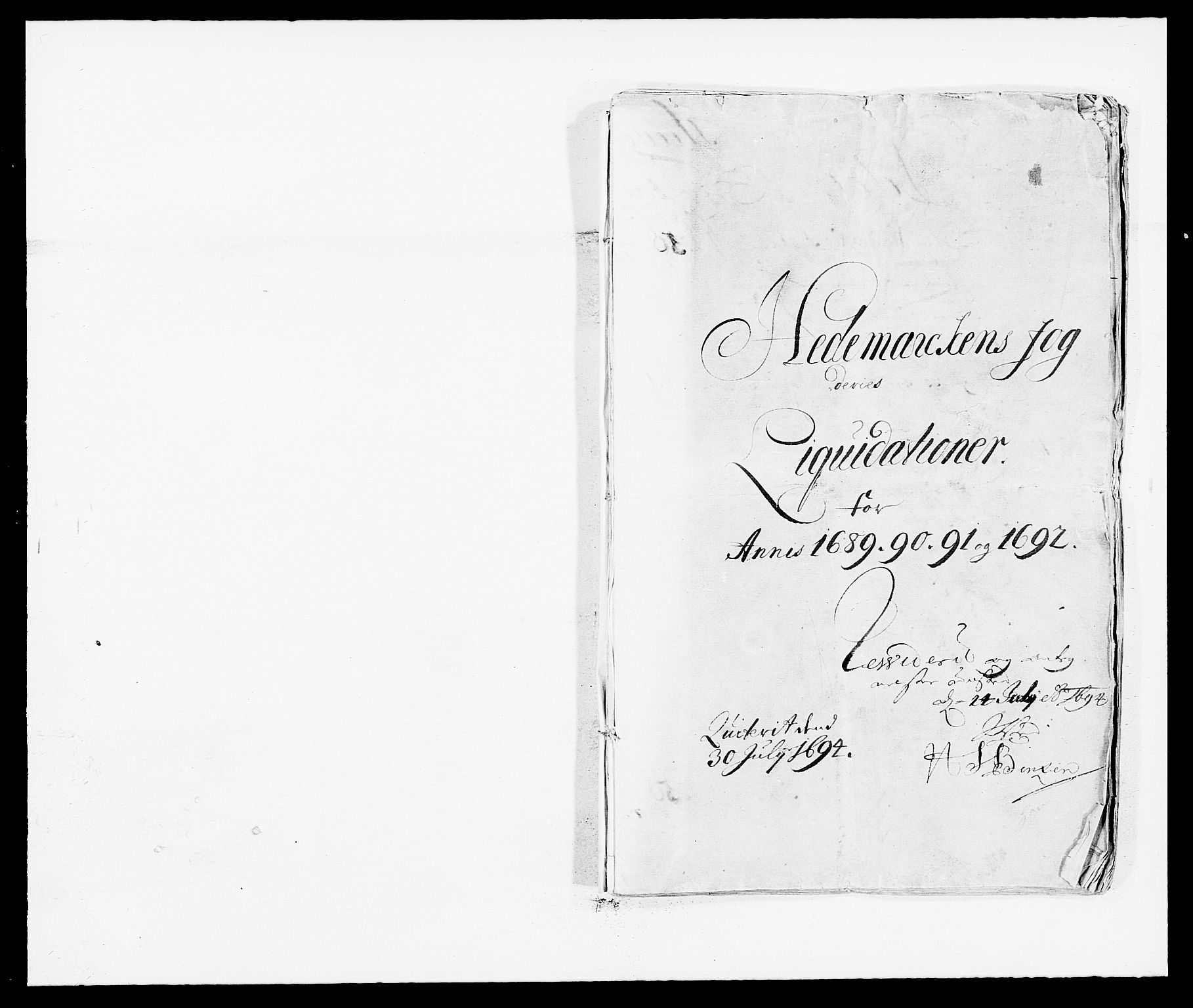 Rentekammeret inntil 1814, Reviderte regnskaper, Fogderegnskap, RA/EA-4092/R16/L1030: Fogderegnskap Hedmark, 1689-1691, p. 1