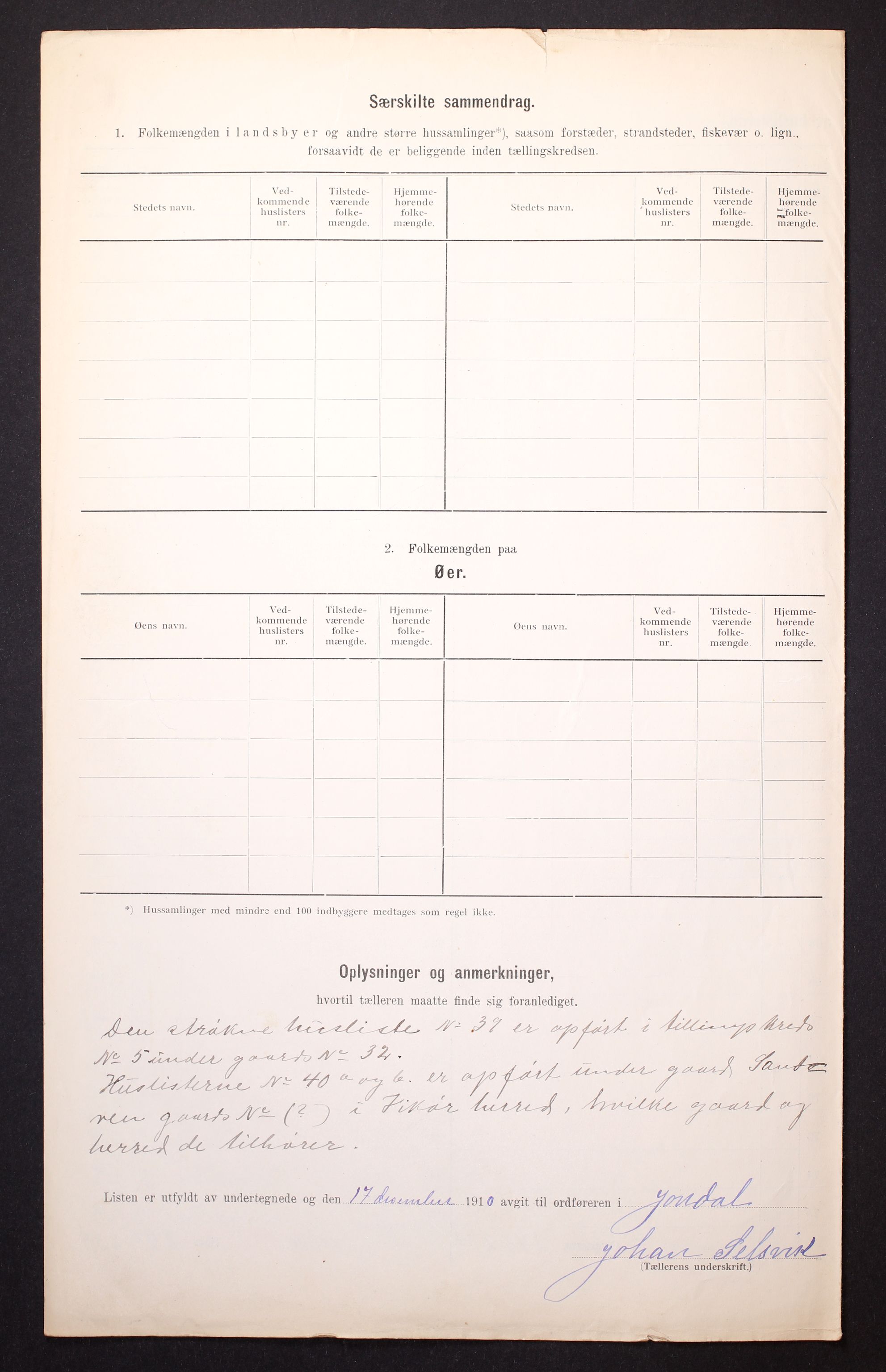 RA, 1910 census for Jondal, 1910, p. 12