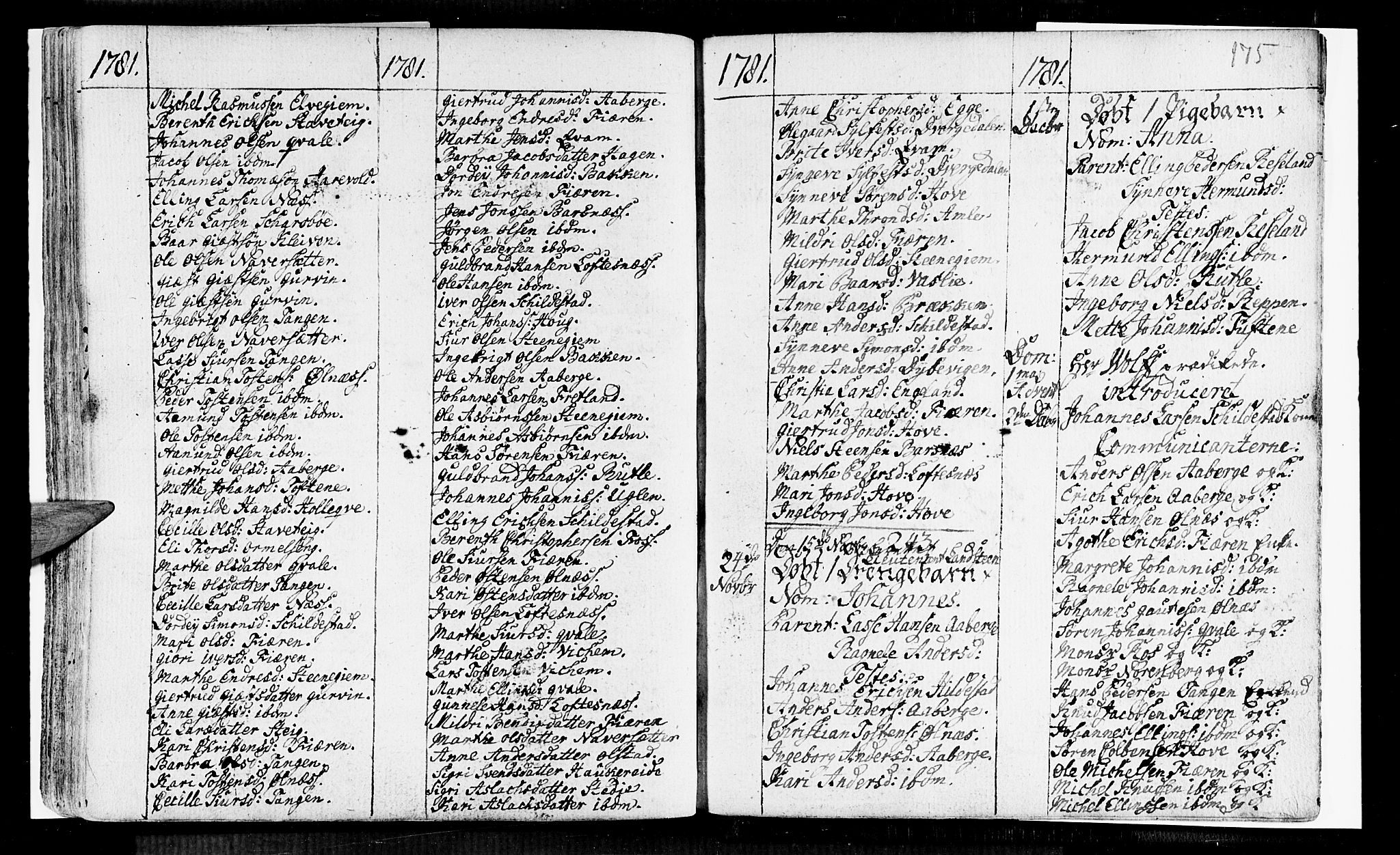 Sogndal sokneprestembete, SAB/A-81301/H/Haa/Haaa/L0005: Parish register (official) no. A 5, 1768-1782, p. 175