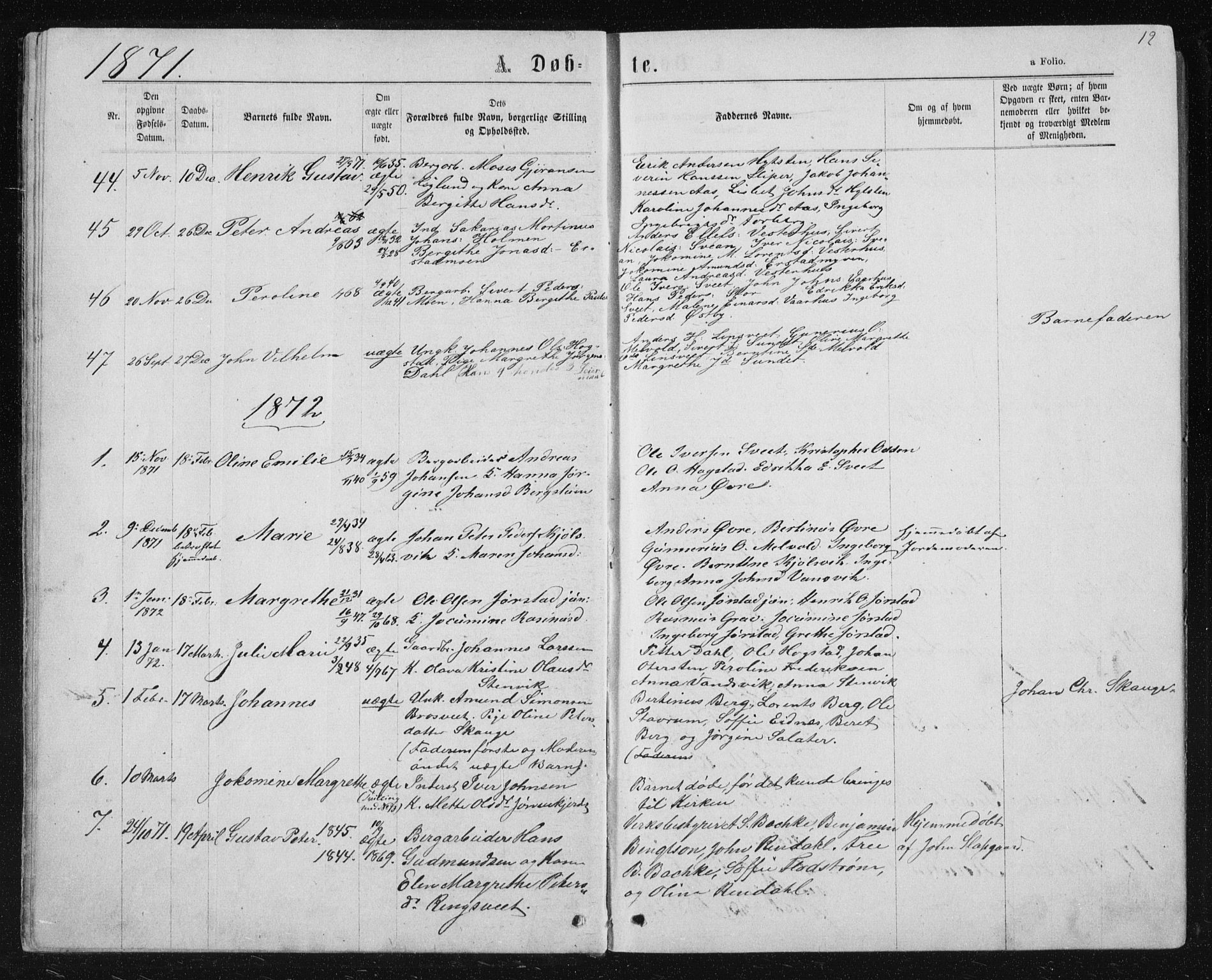 Ministerialprotokoller, klokkerbøker og fødselsregistre - Nord-Trøndelag, SAT/A-1458/722/L0219: Parish register (official) no. 722A06, 1868-1880, p. 12