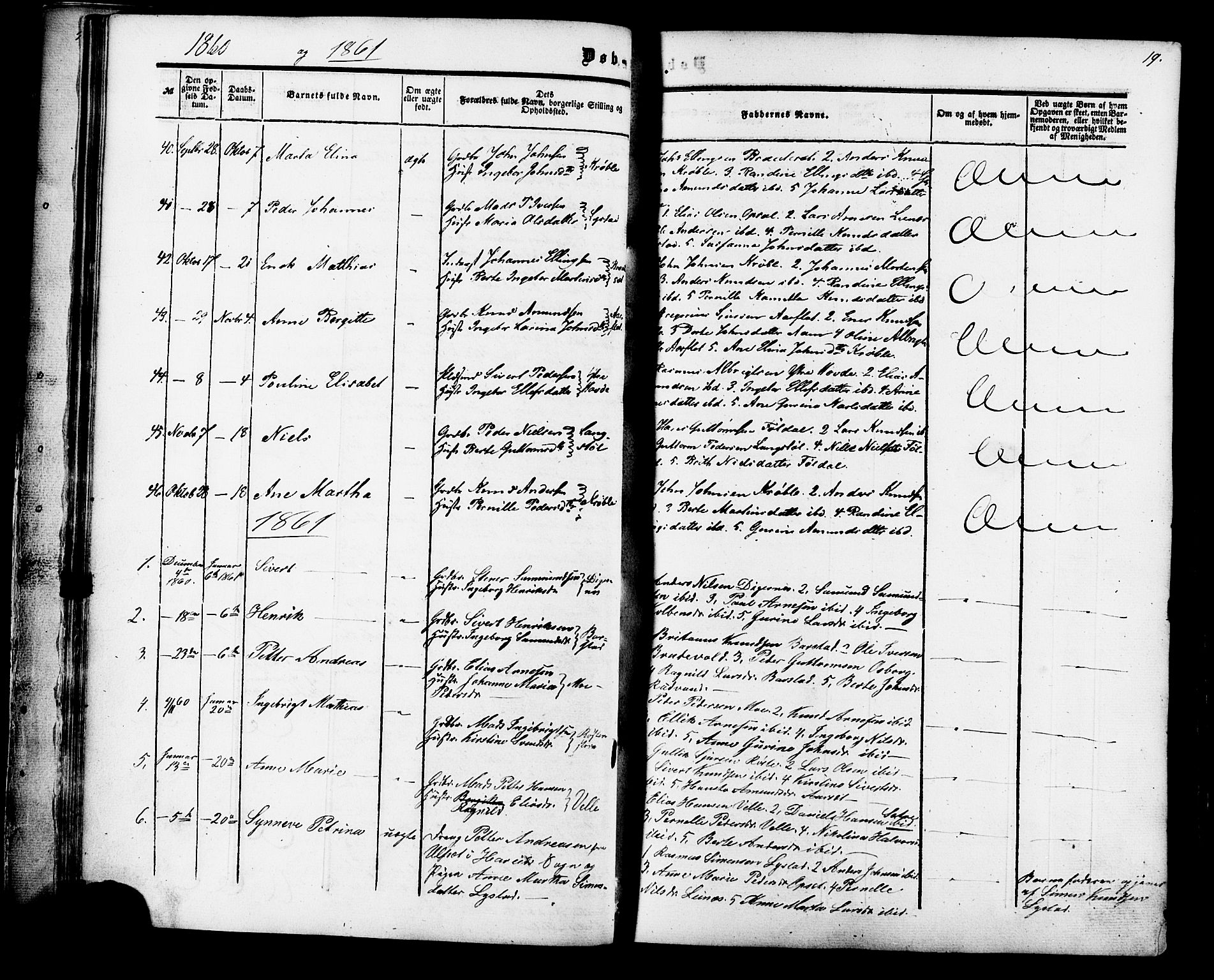 Ministerialprotokoller, klokkerbøker og fødselsregistre - Møre og Romsdal, AV/SAT-A-1454/513/L0175: Parish register (official) no. 513A02, 1856-1877, p. 19