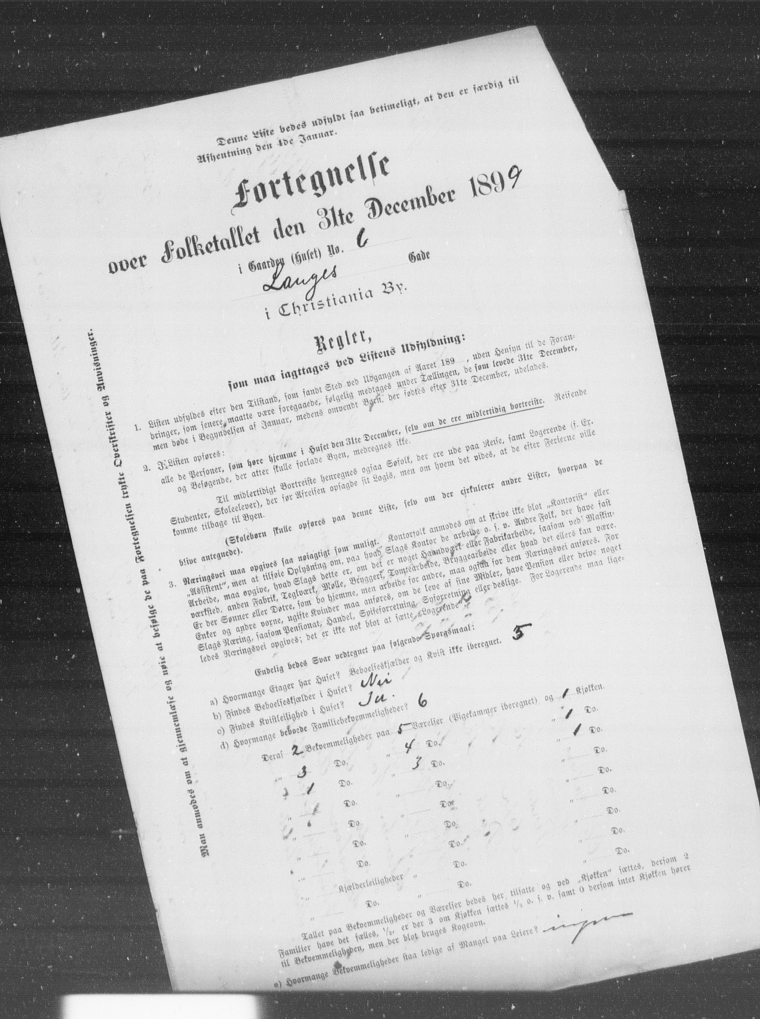 OBA, Municipal Census 1899 for Kristiania, 1899, p. 7374