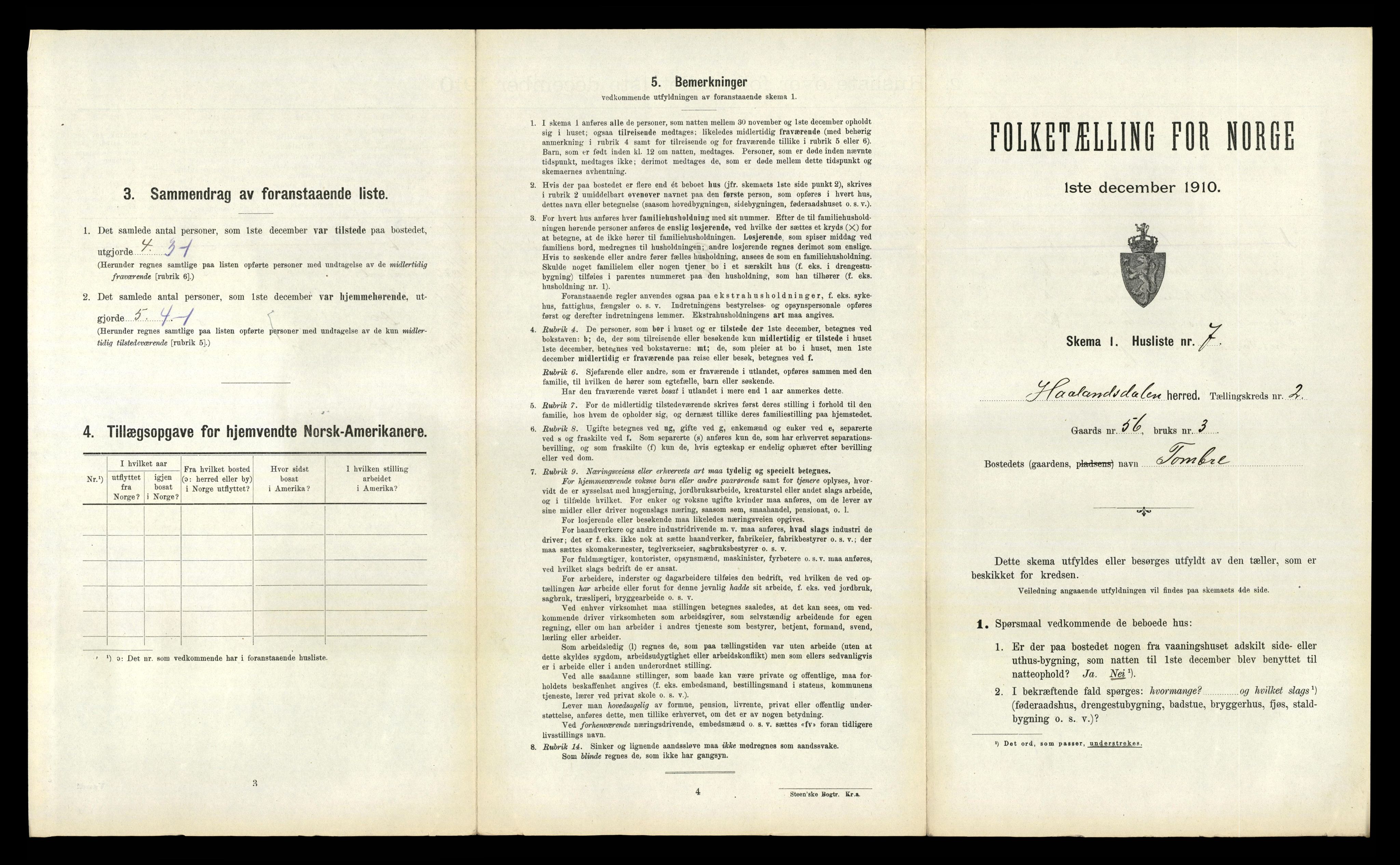 RA, 1910 census for Hålandsdal, 1910, p. 112