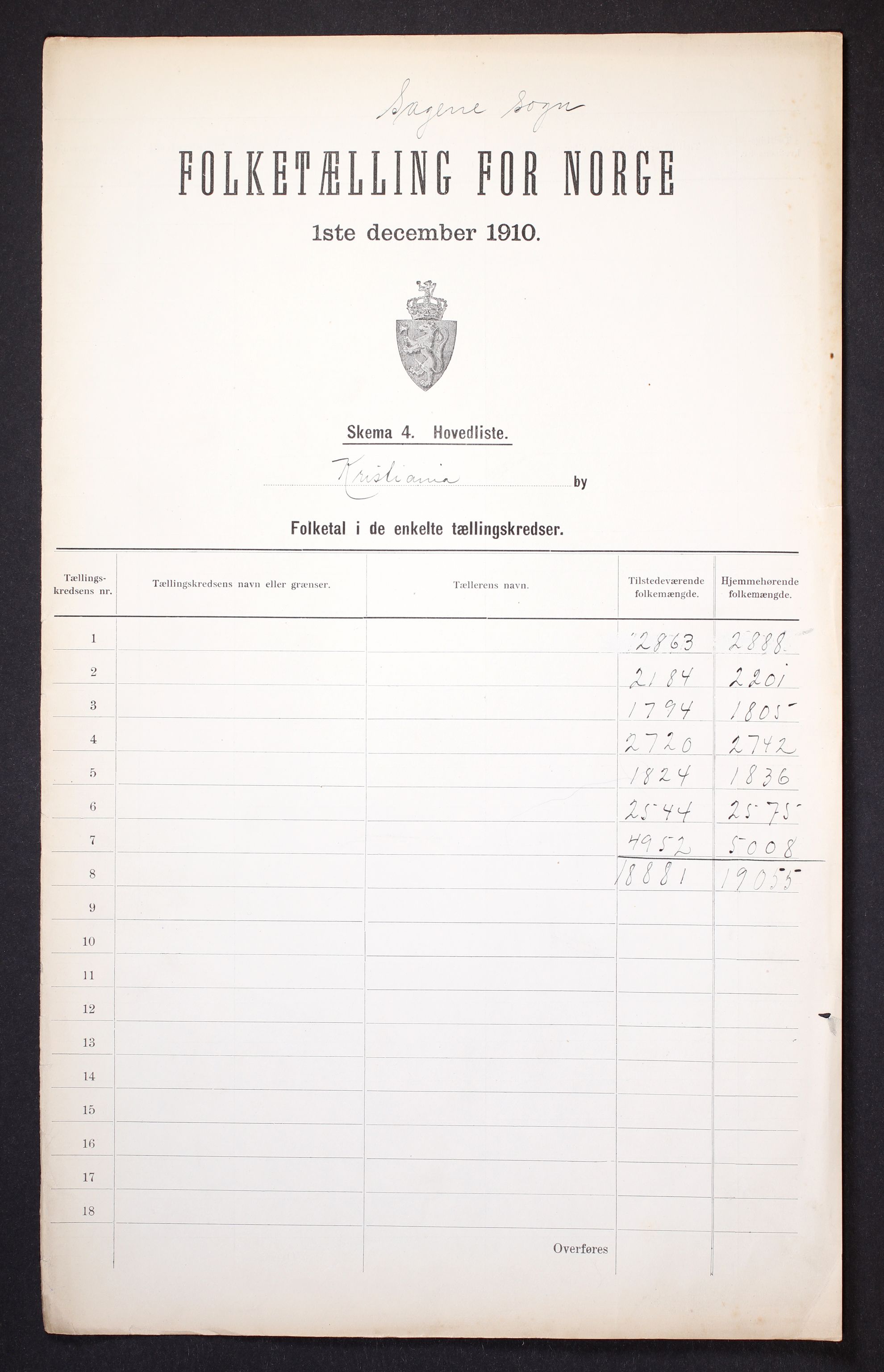 RA, 1910 census for Kristiania, 1910, p. 367