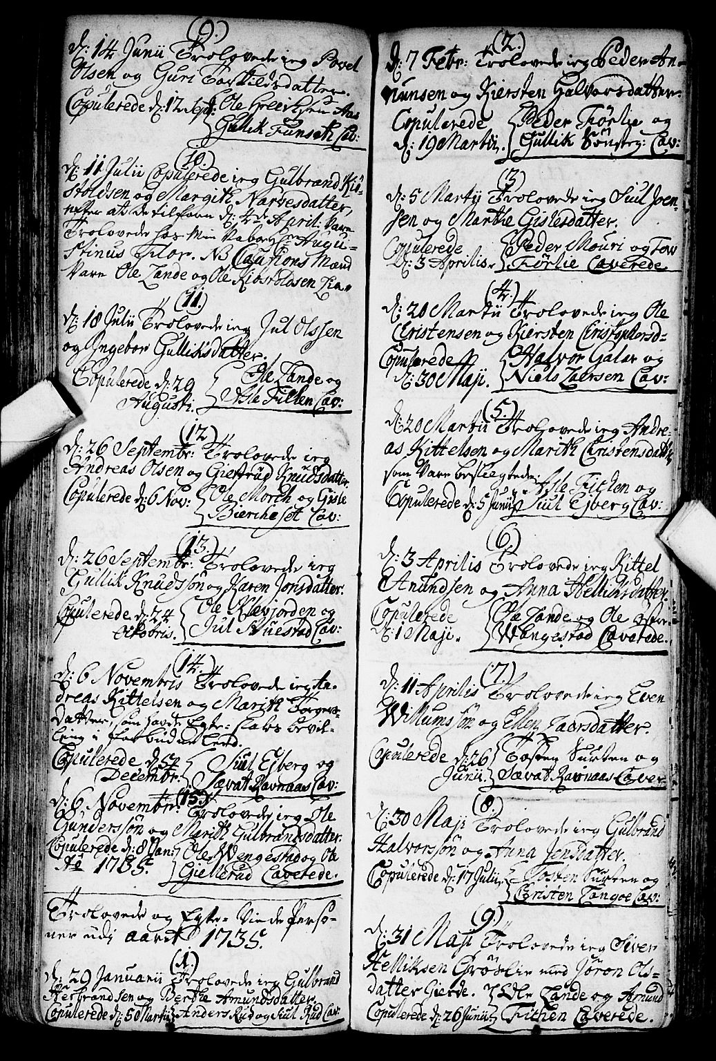 Flesberg kirkebøker, AV/SAKO-A-18/F/Fa/L0002: Parish register (official) no. I 2, 1726-1747