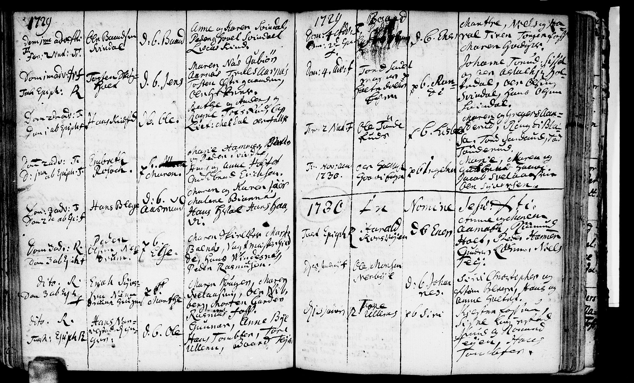 Fet prestekontor Kirkebøker, SAO/A-10370a/F/Fa/L0001: Parish register (official) no. I 1, 1716-1751, p. 89