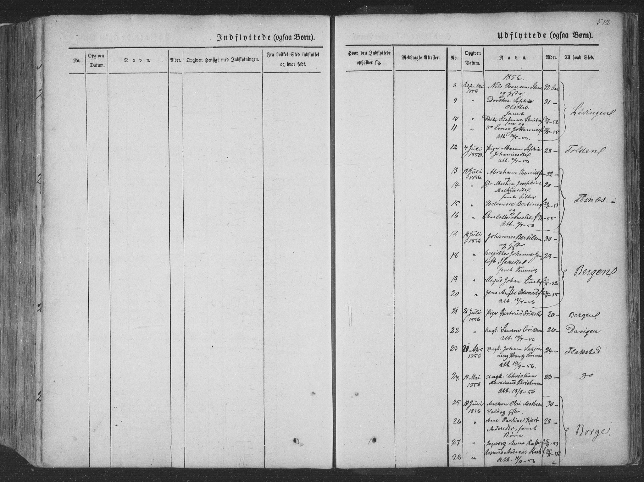 Ministerialprotokoller, klokkerbøker og fødselsregistre - Nordland, AV/SAT-A-1459/881/L1165: Parish register (copy) no. 881C02, 1854-1876, p. 512