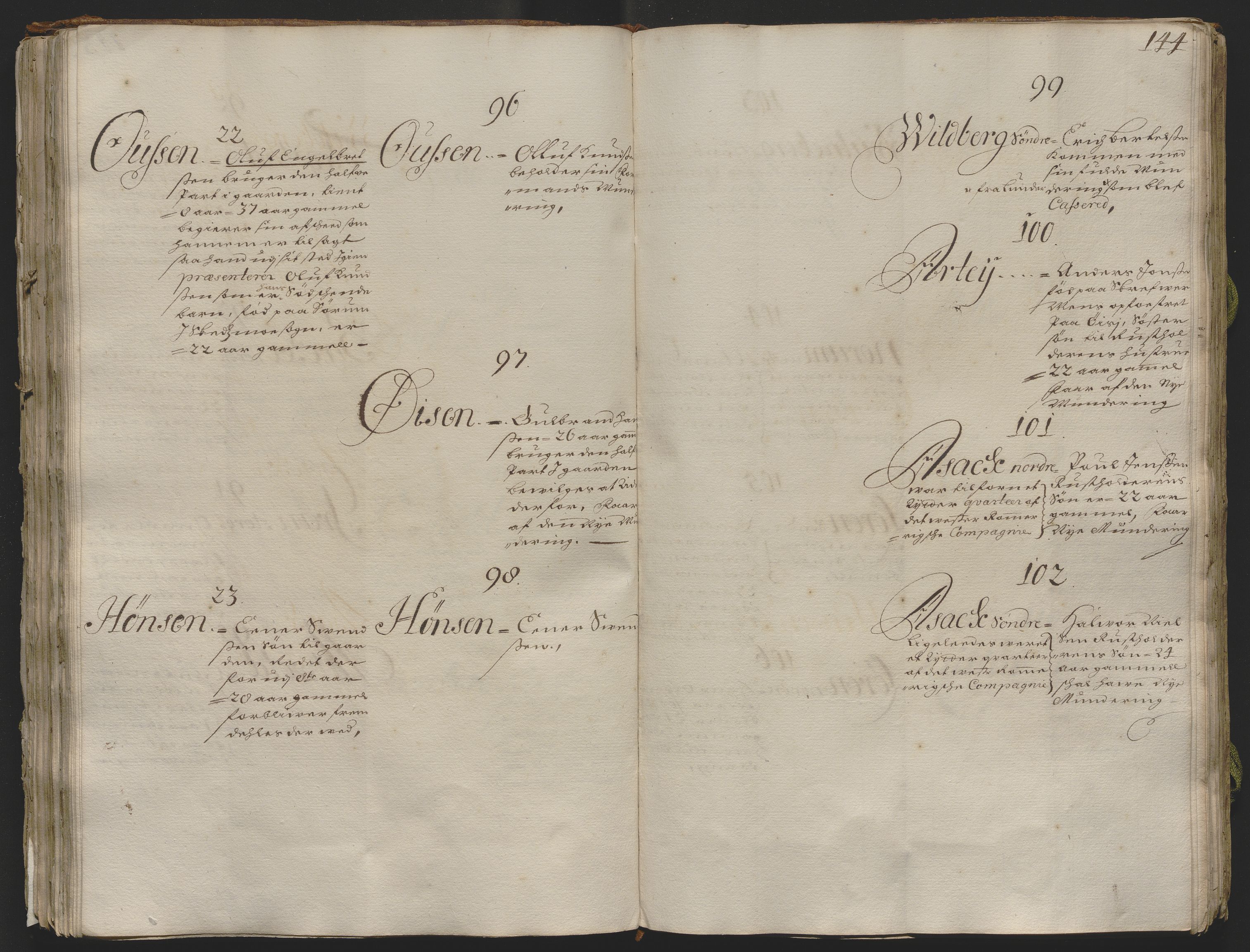 Rentekammeret inntil 1814, Realistisk ordnet avdeling, AV/RA-EA-4070/Ok/L0013: [Ff 19]: Generalhovedrulle over kavaleriet og dragonene i Norge, 1690-1691, p. 143b-144a