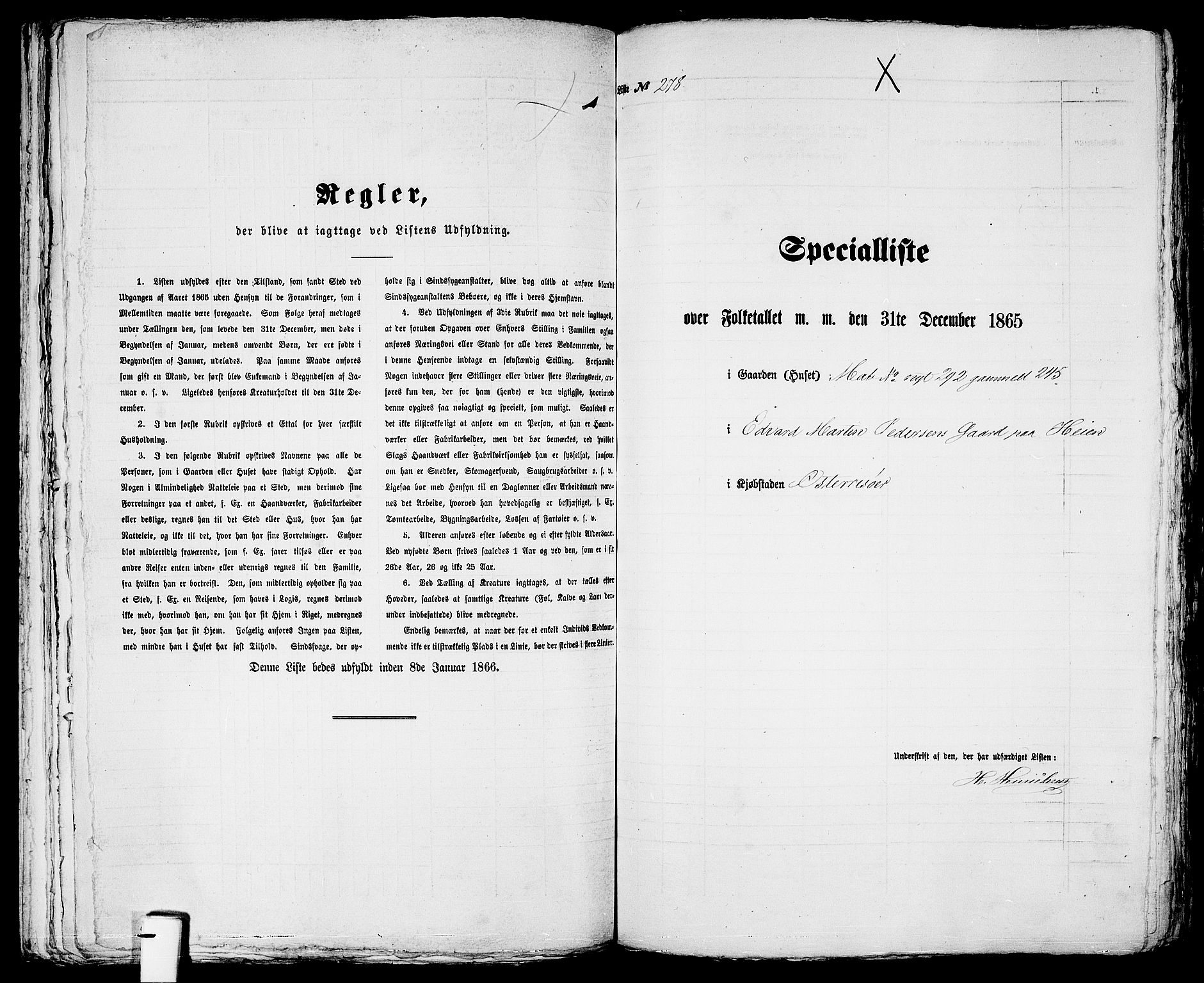 RA, 1865 census for Risør/Risør, 1865, p. 567