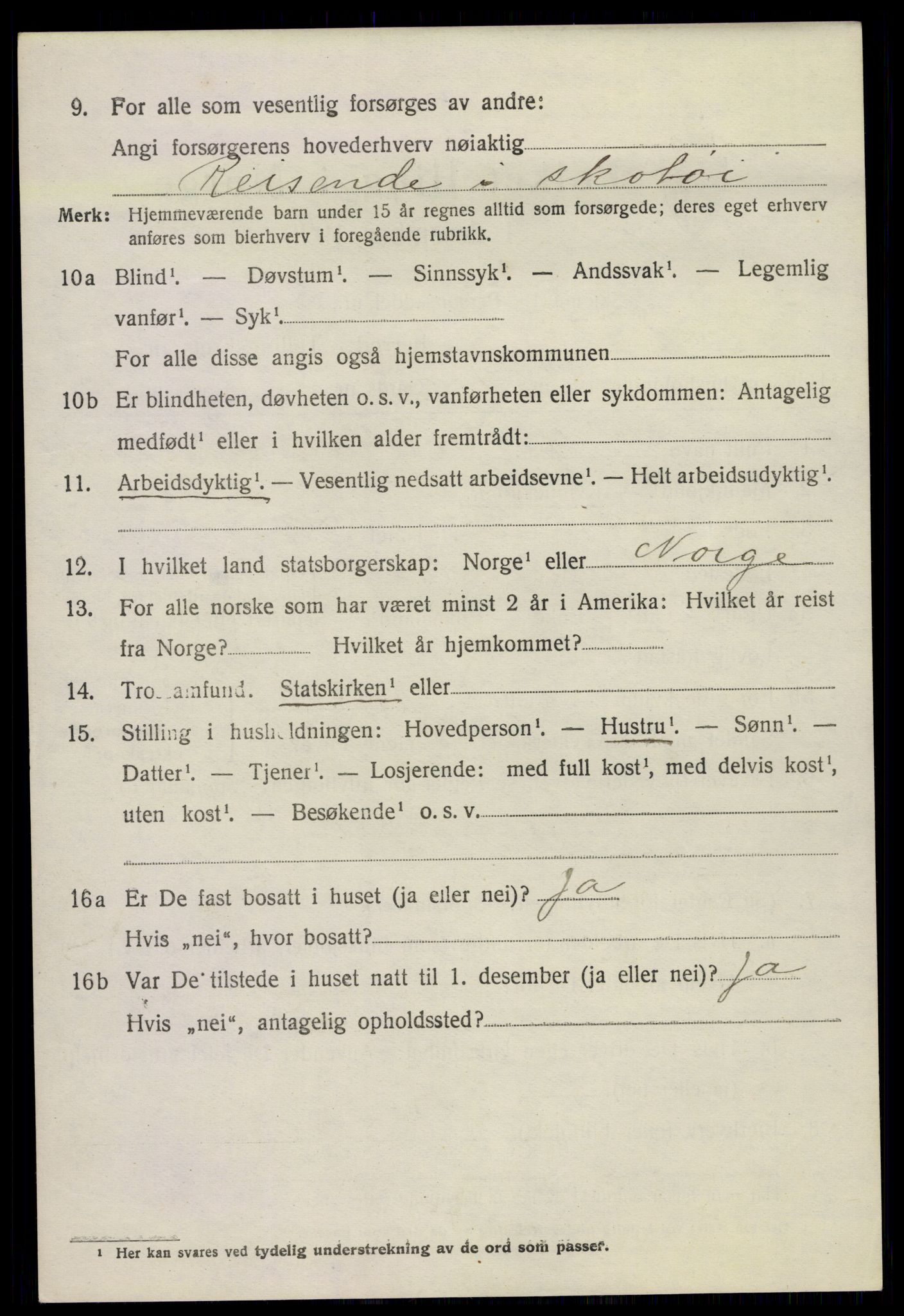 SAKO, 1920 census for Skåtøy, 1920, p. 5323