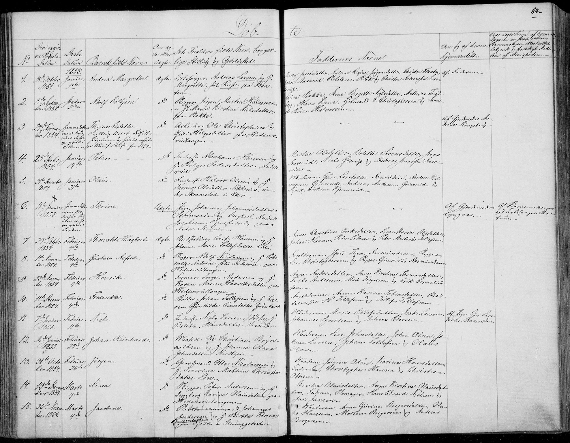 Skoger kirkebøker, SAKO/A-59/F/Fa/L0003: Parish register (official) no. I 3, 1842-1861, p. 84