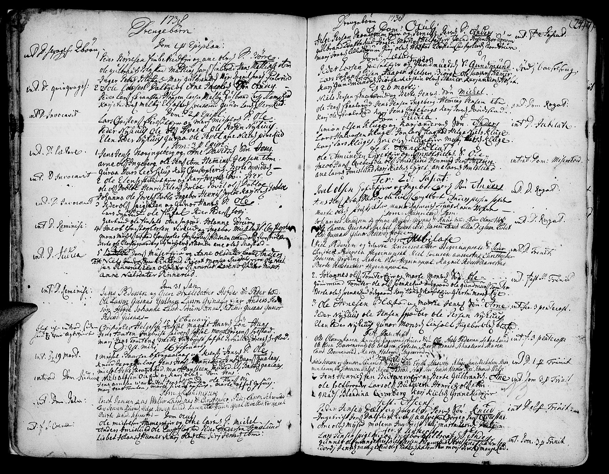 Vang prestekontor, Hedmark, AV/SAH-PREST-008/H/Ha/Haa/L0003: Parish register (official) no. 3, 1734-1809, p. 24