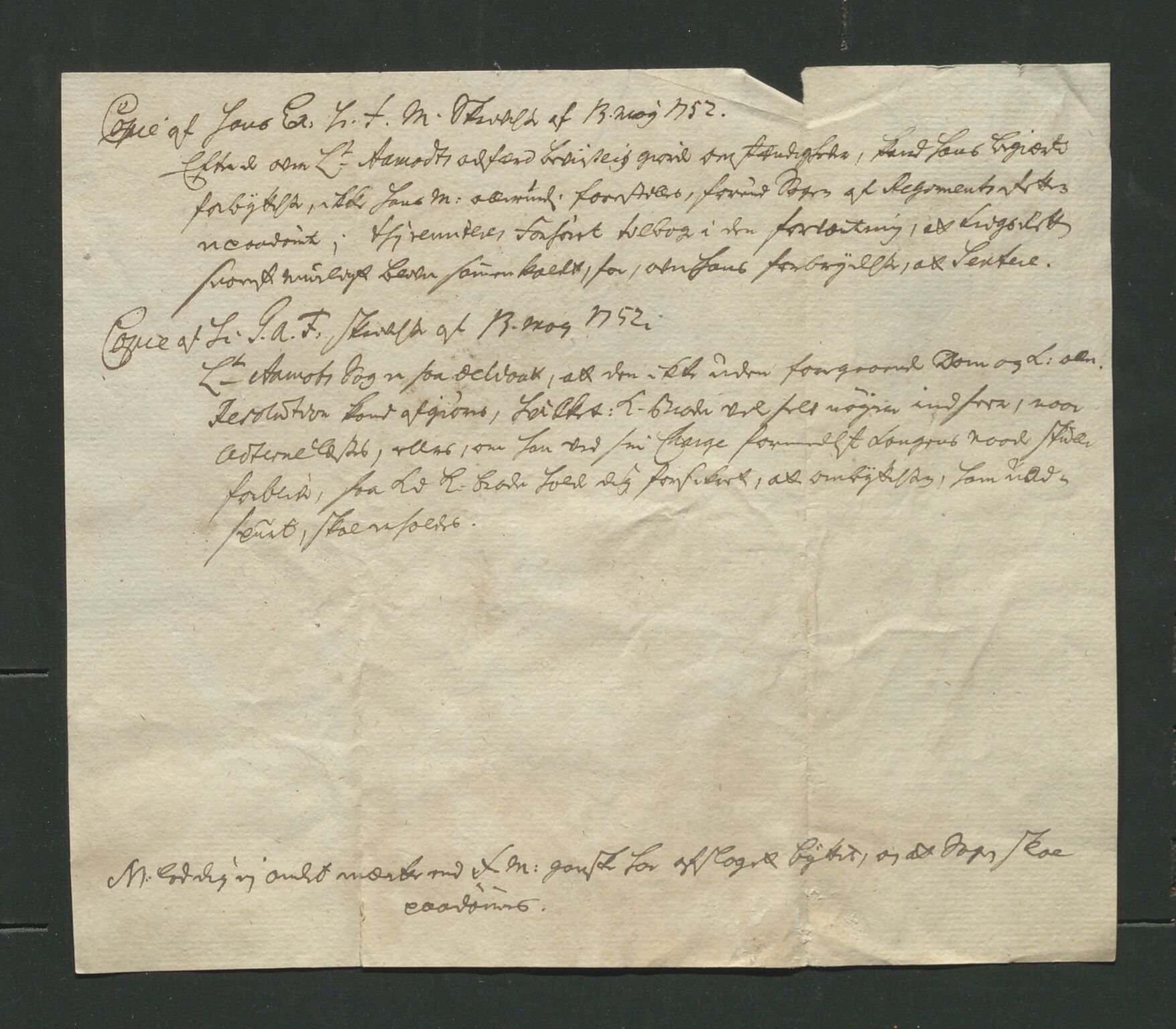 Åker i Vang, Hedmark, og familien Todderud, AV/SAH-ARK-010/J/Jc/L0001: Korrespondanse, 1706-1752, p. 395