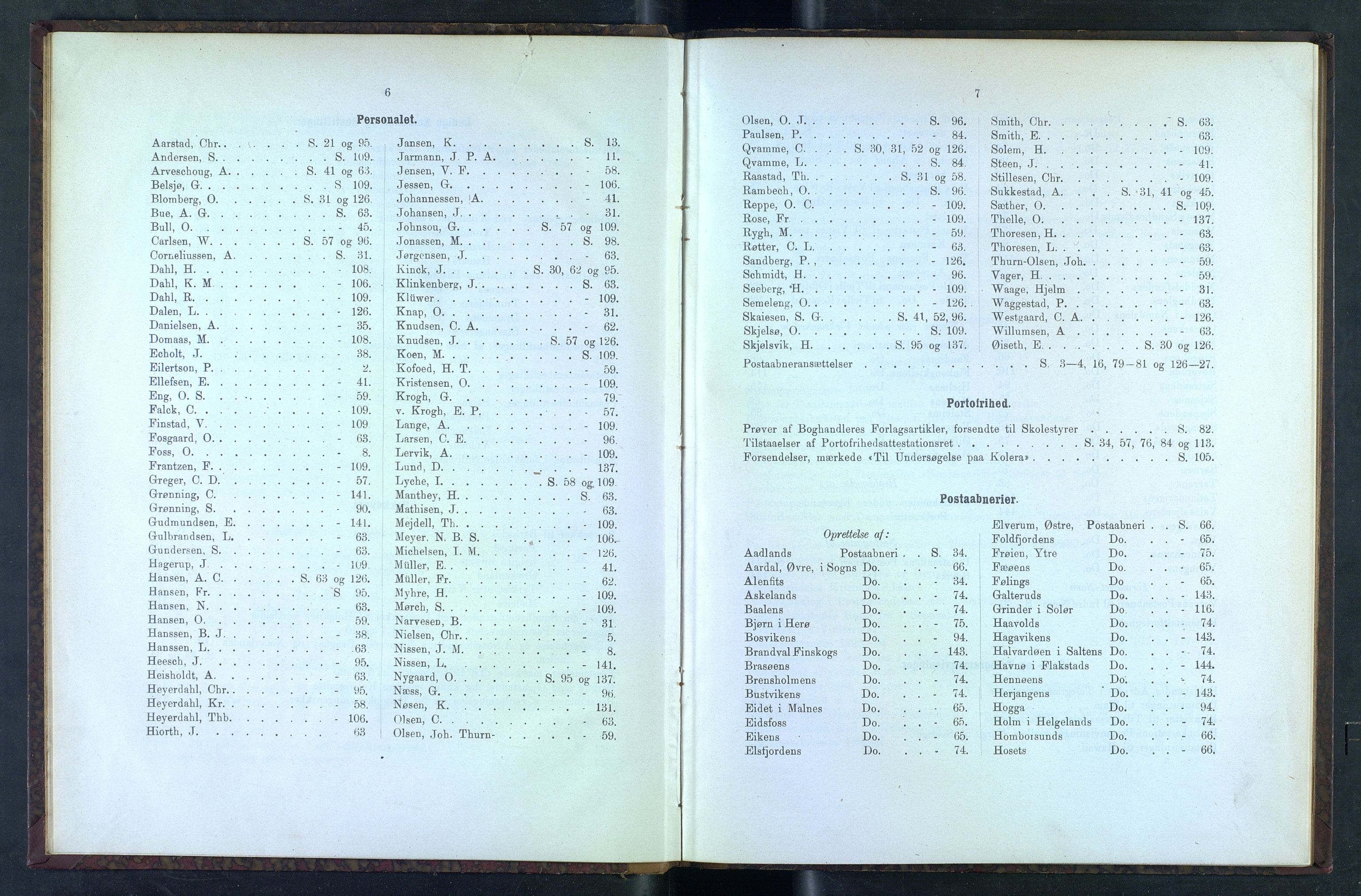 Norges Postmuseums bibliotek, NOPO/-/-/-: Sirkulærer fra Poststyrelsen, 1893