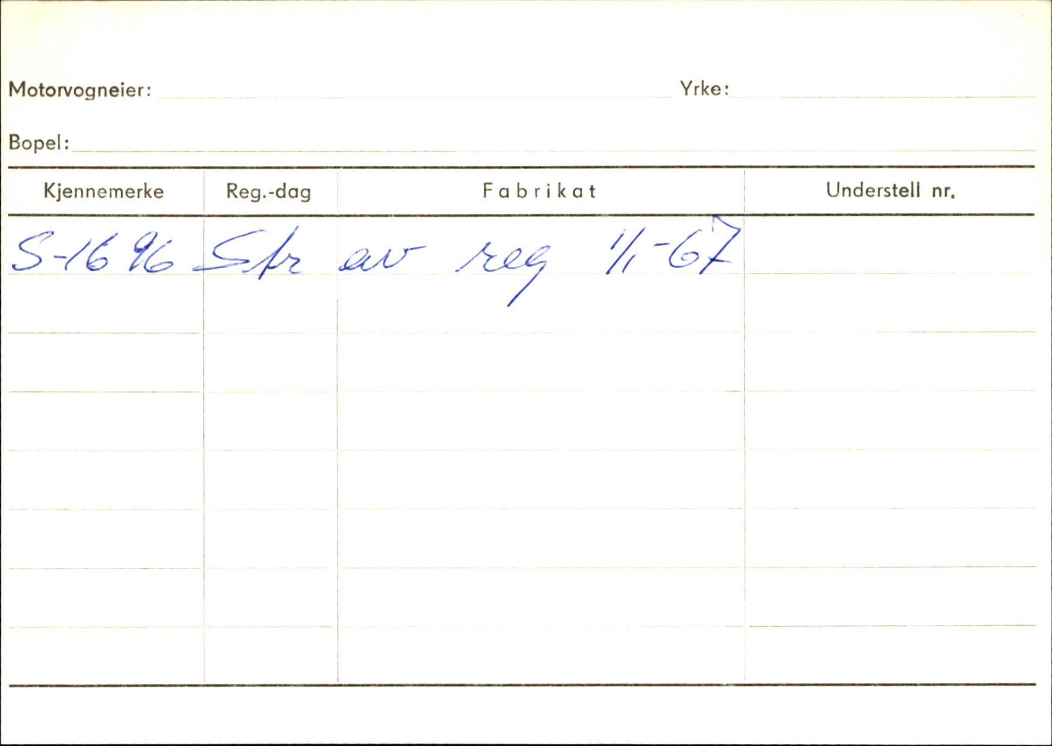 Statens vegvesen, Sogn og Fjordane vegkontor, SAB/A-5301/4/F/L0131: Eigarregister Høyanger P-Å. Stryn S-Å, 1945-1975, p. 1829