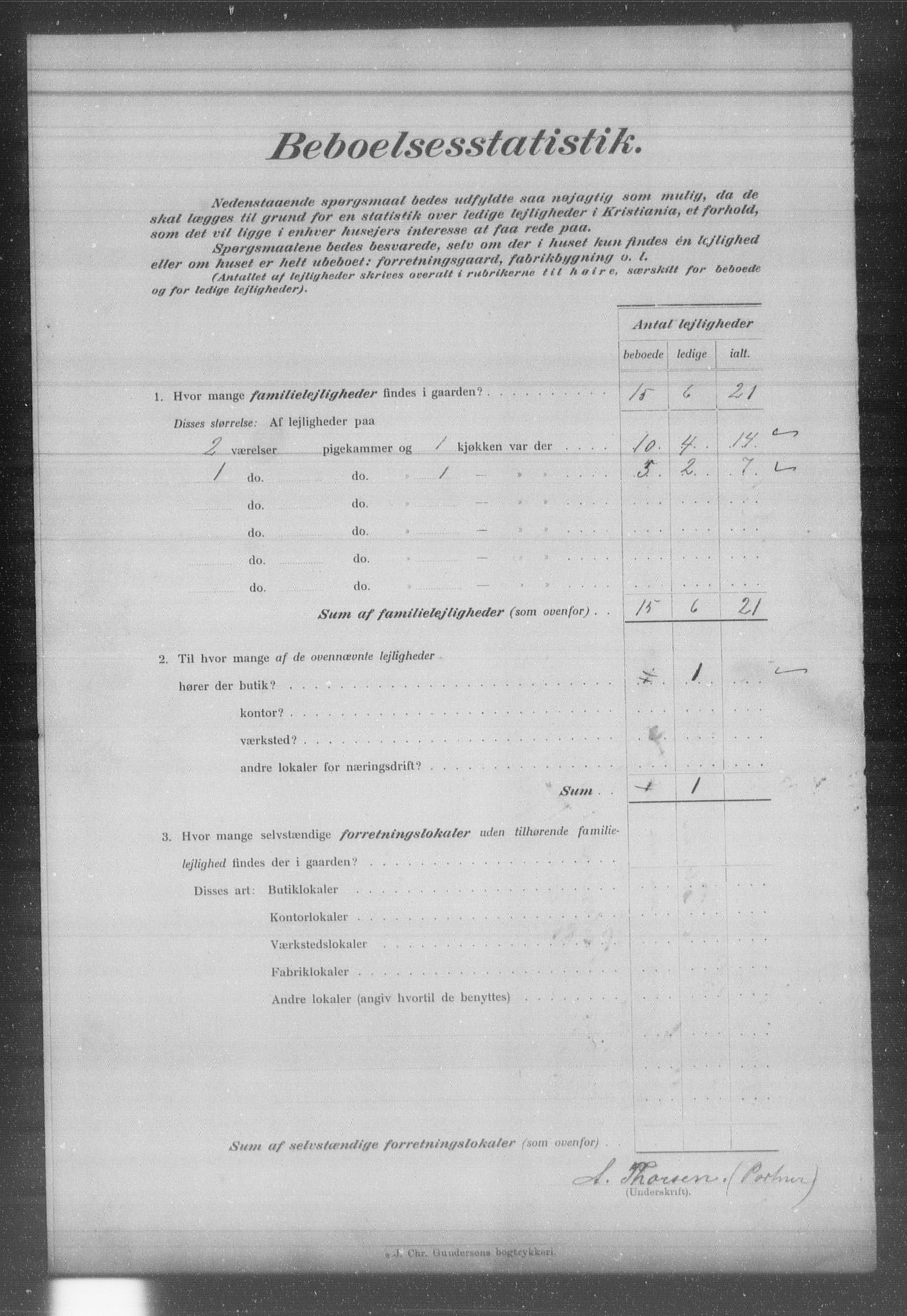 OBA, Municipal Census 1903 for Kristiania, 1903, p. 2591