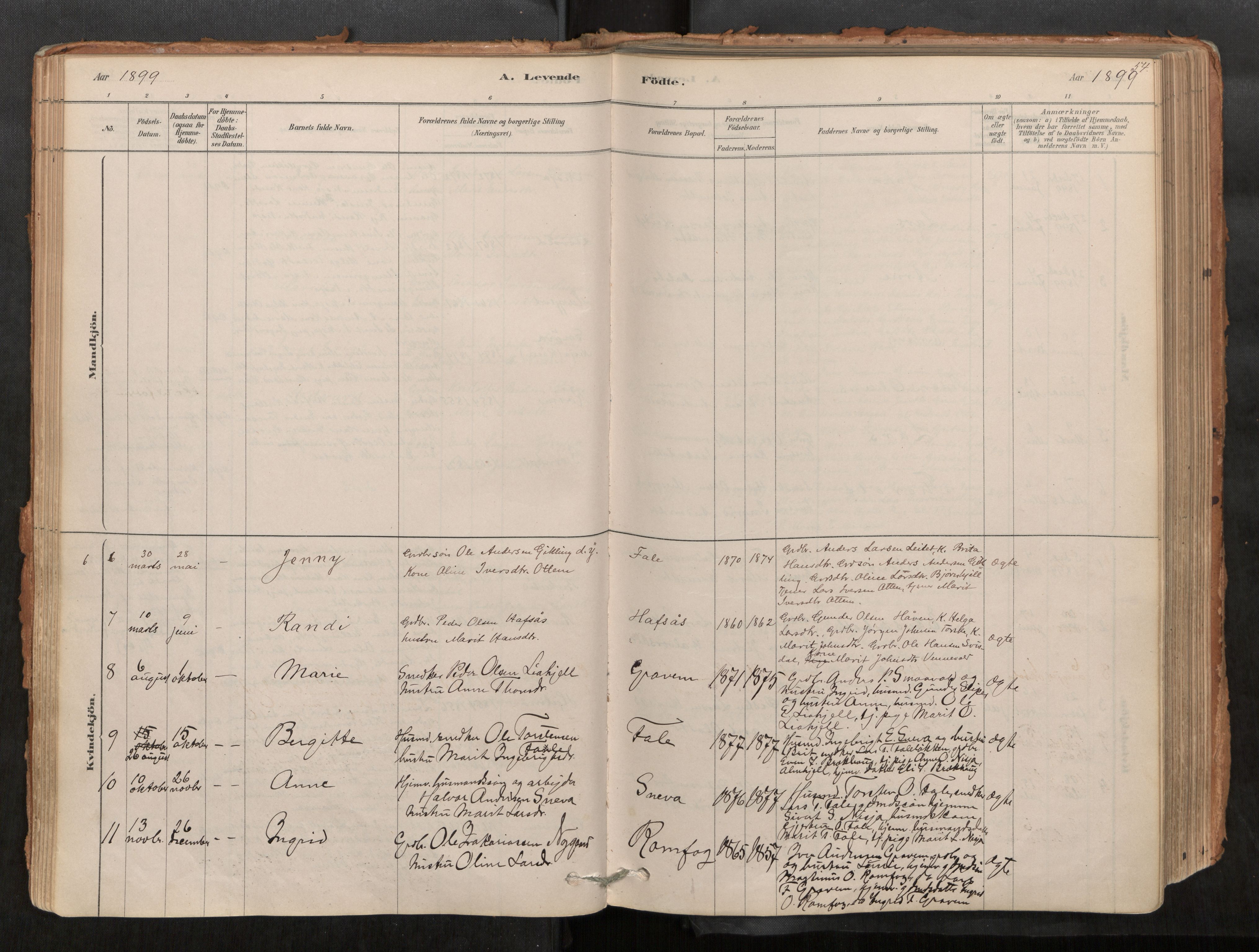 Sunndal sokneprestkontor, AV/SAT-A-1085/1/I/I1/I1a/L0001: Parish register (official) no. 1, 1877-1914, p. 54