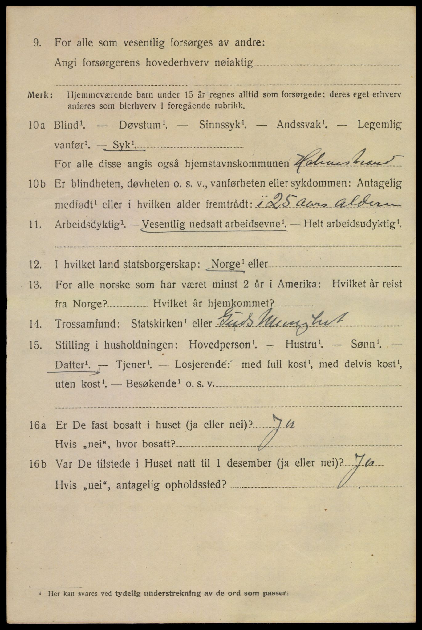 SAKO, 1920 census for Holmestrand, 1920, p. 1777