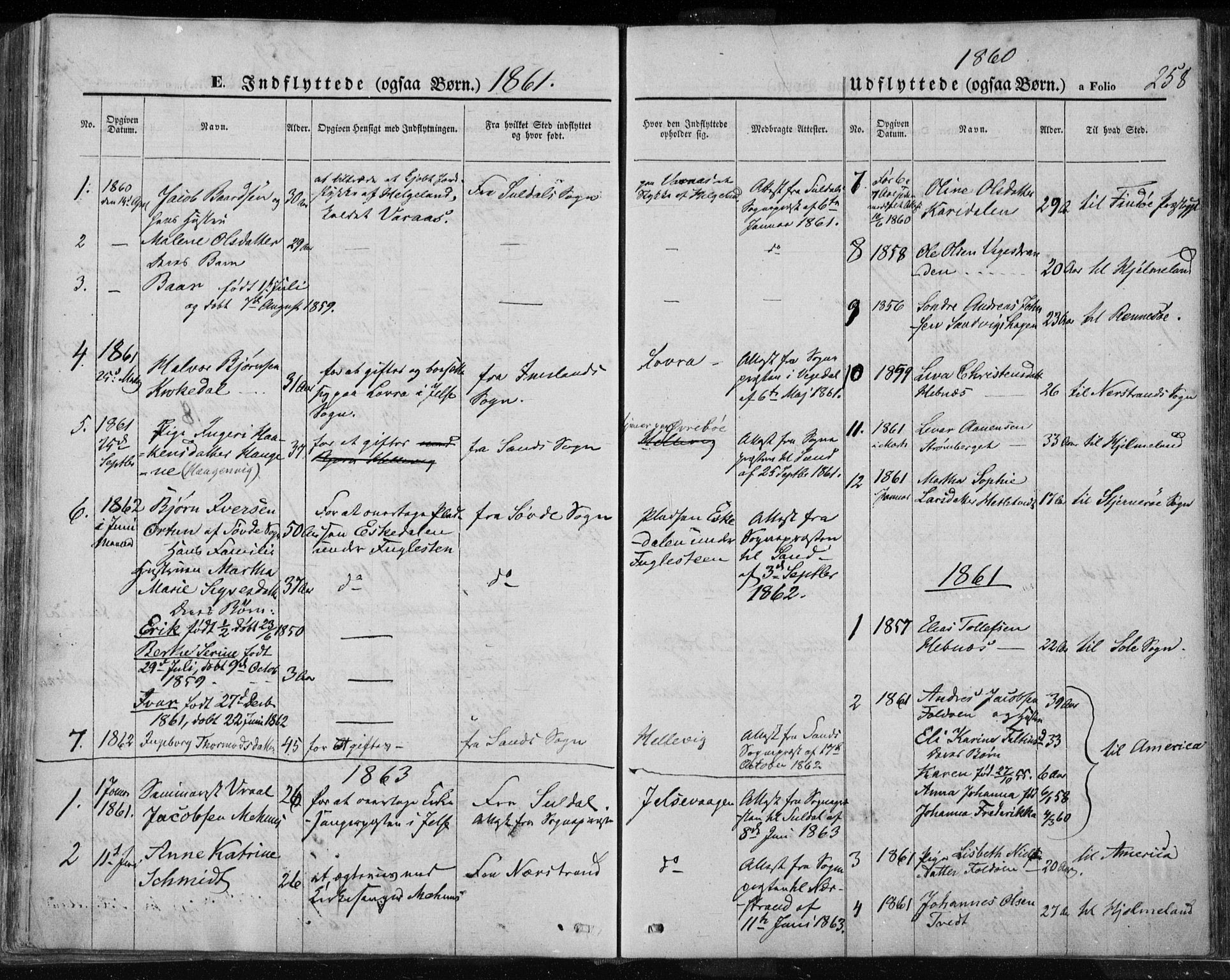 Jelsa sokneprestkontor, AV/SAST-A-101842/01/IV/L0007: Parish register (official) no. A 7, 1854-1866, p. 258