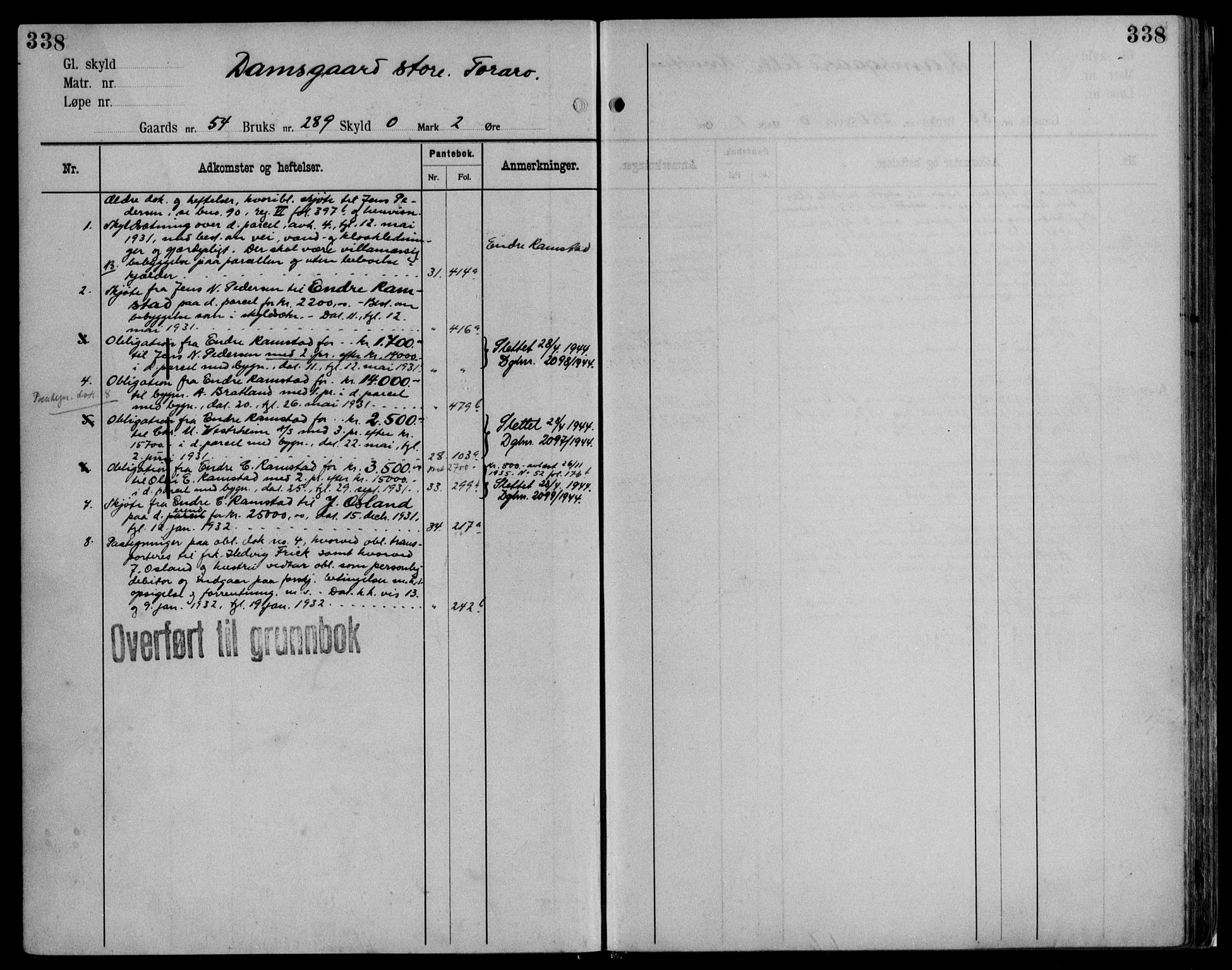 Midhordland sorenskriveri, AV/SAB-A-3001/1/G/Ga/Gab/L0116: Mortgage register no. II.A.b.116, p. 338