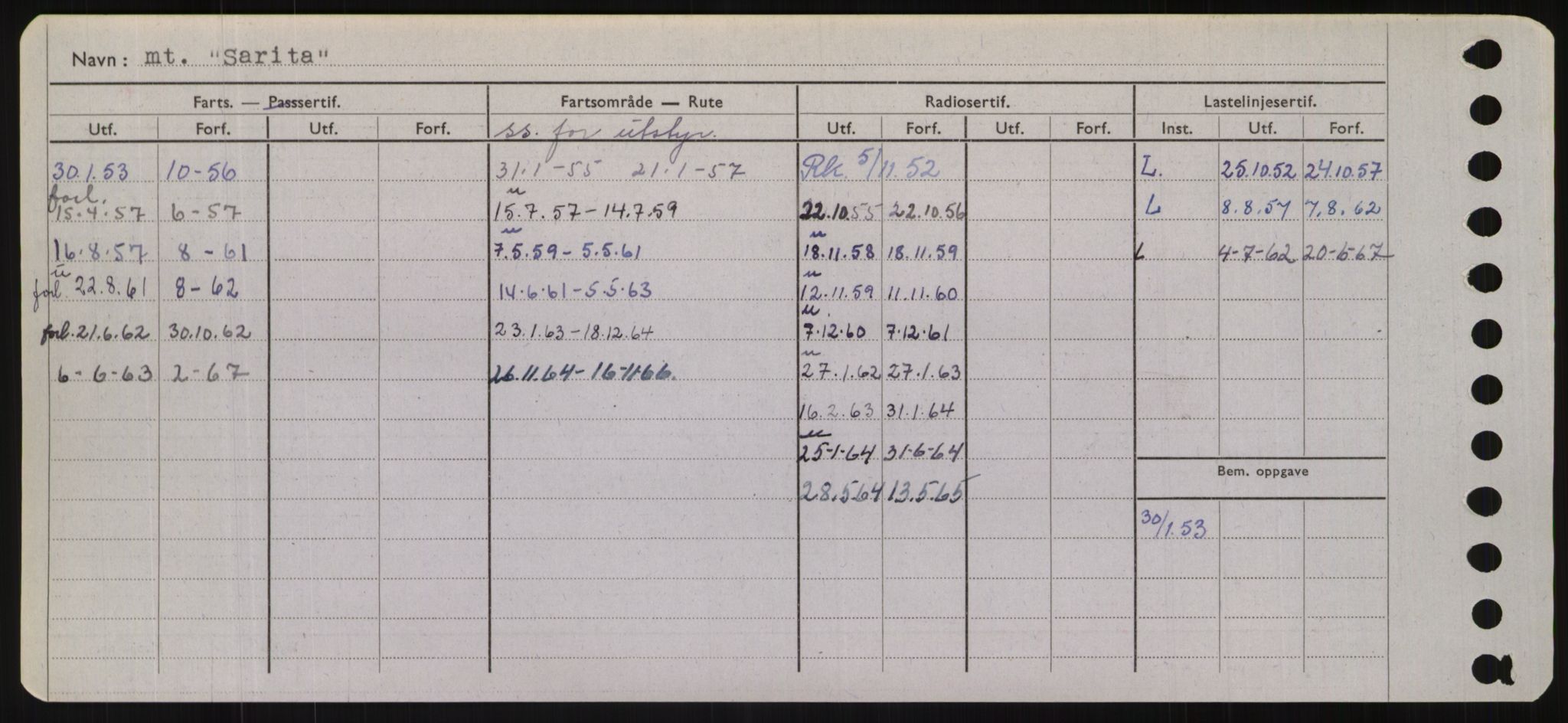 Sjøfartsdirektoratet med forløpere, Skipsmålingen, RA/S-1627/H/Hd/L0032: Fartøy, San-Seve, p. 198