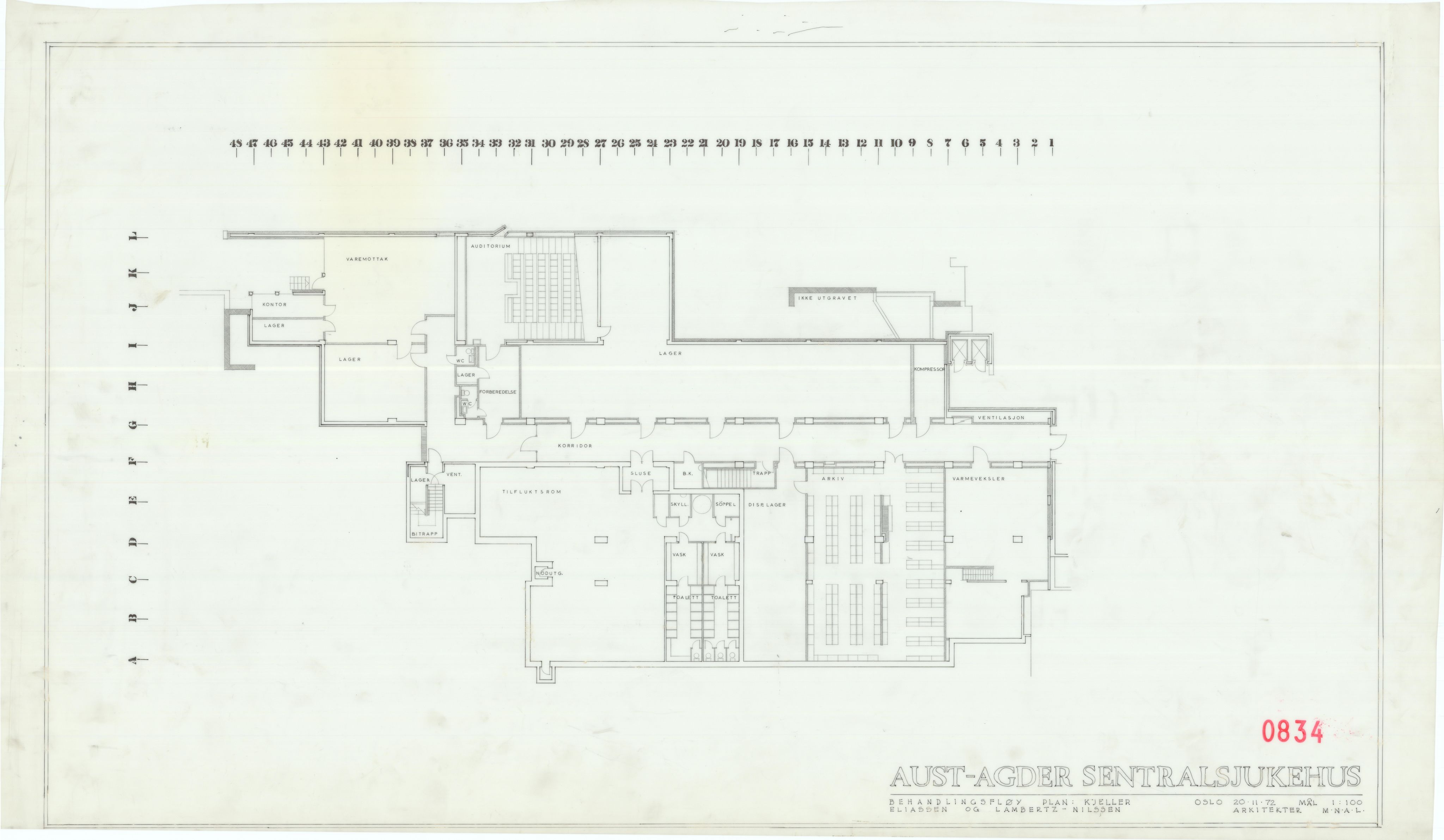 Eliassen og Lambertz-Nilssen Arkitekter, AAKS/PA-2983/T/T02/L0008: Tegningskogger 0834, 1967-1972, p. 1