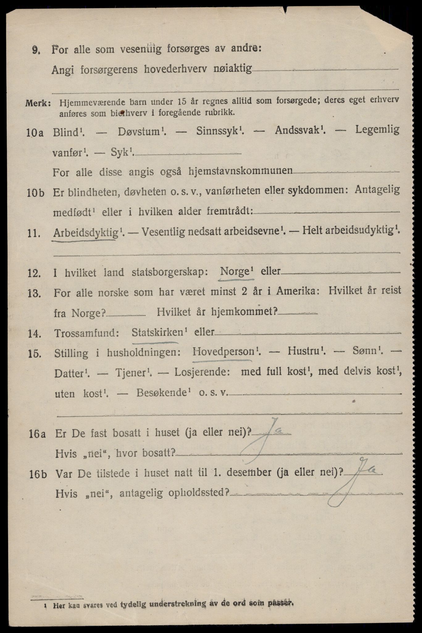 SAST, 1920 census for Sauda, 1920, p. 1729