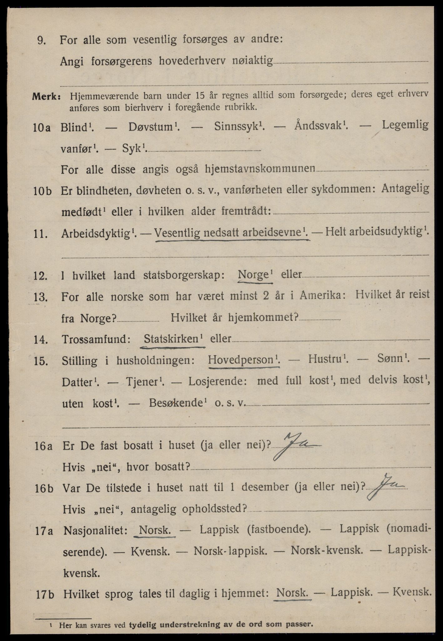 SAT, 1920 census for Soknedal, 1920, p. 2685