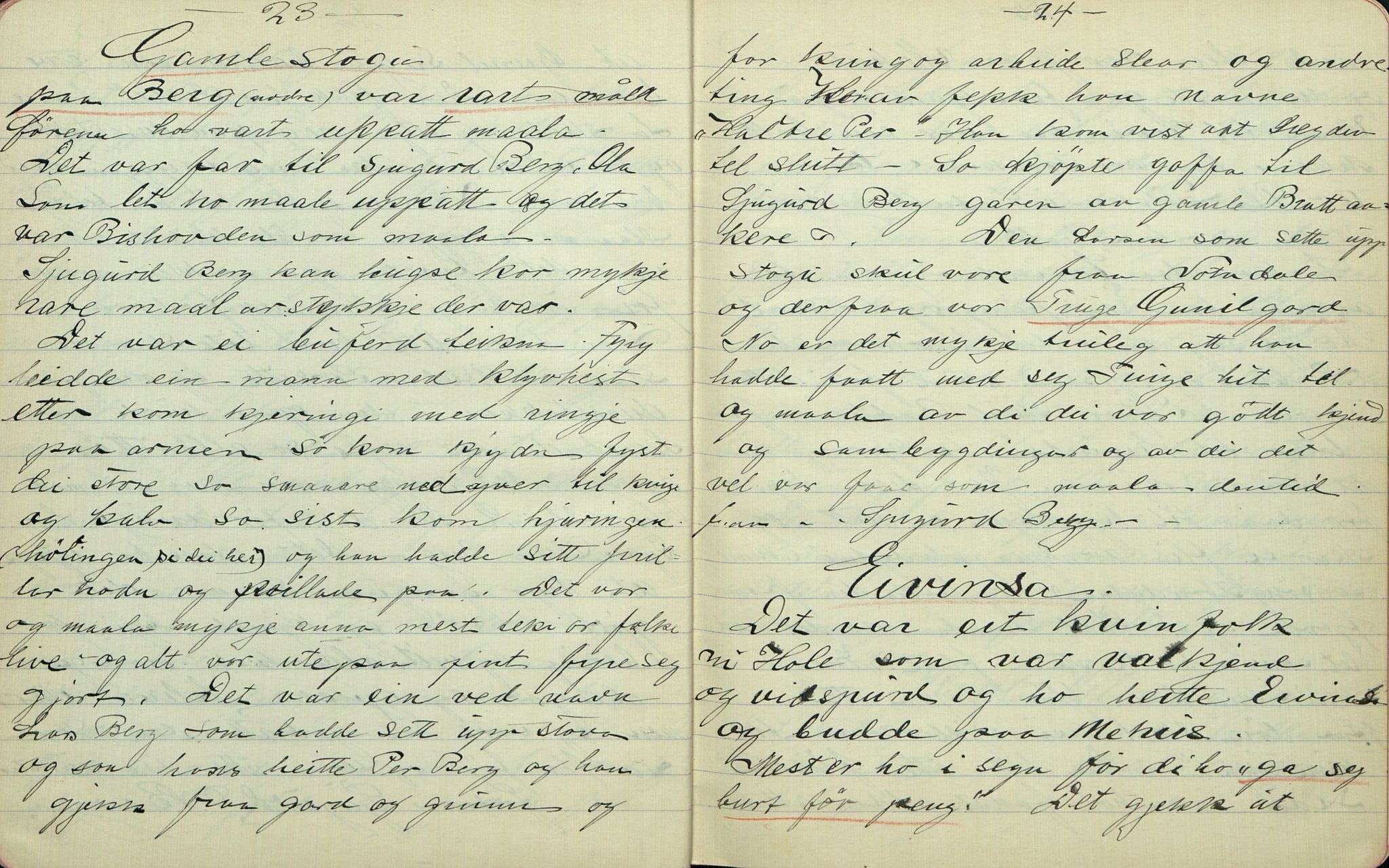 Rikard Berge, TEMU/TGM-A-1003/F/L0007/0014: 251-299 / 264 Uppskriftir av Olav Larsgard, Hol, for R. Berge, 1909-1911, p. 23-24