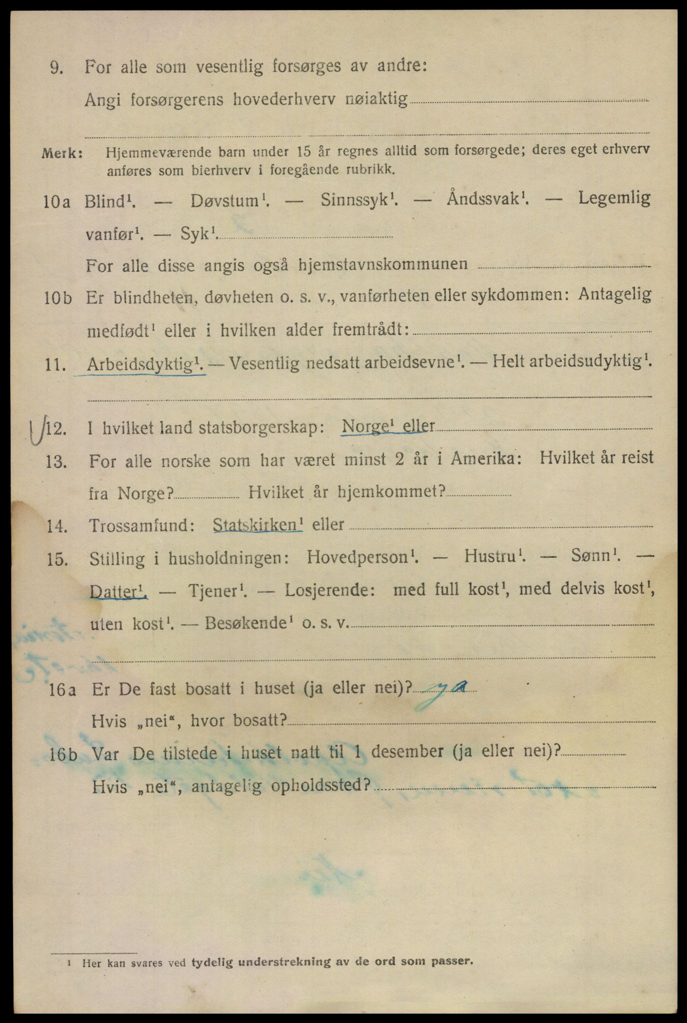 SAO, 1920 census for Kristiania, 1920, p. 219564