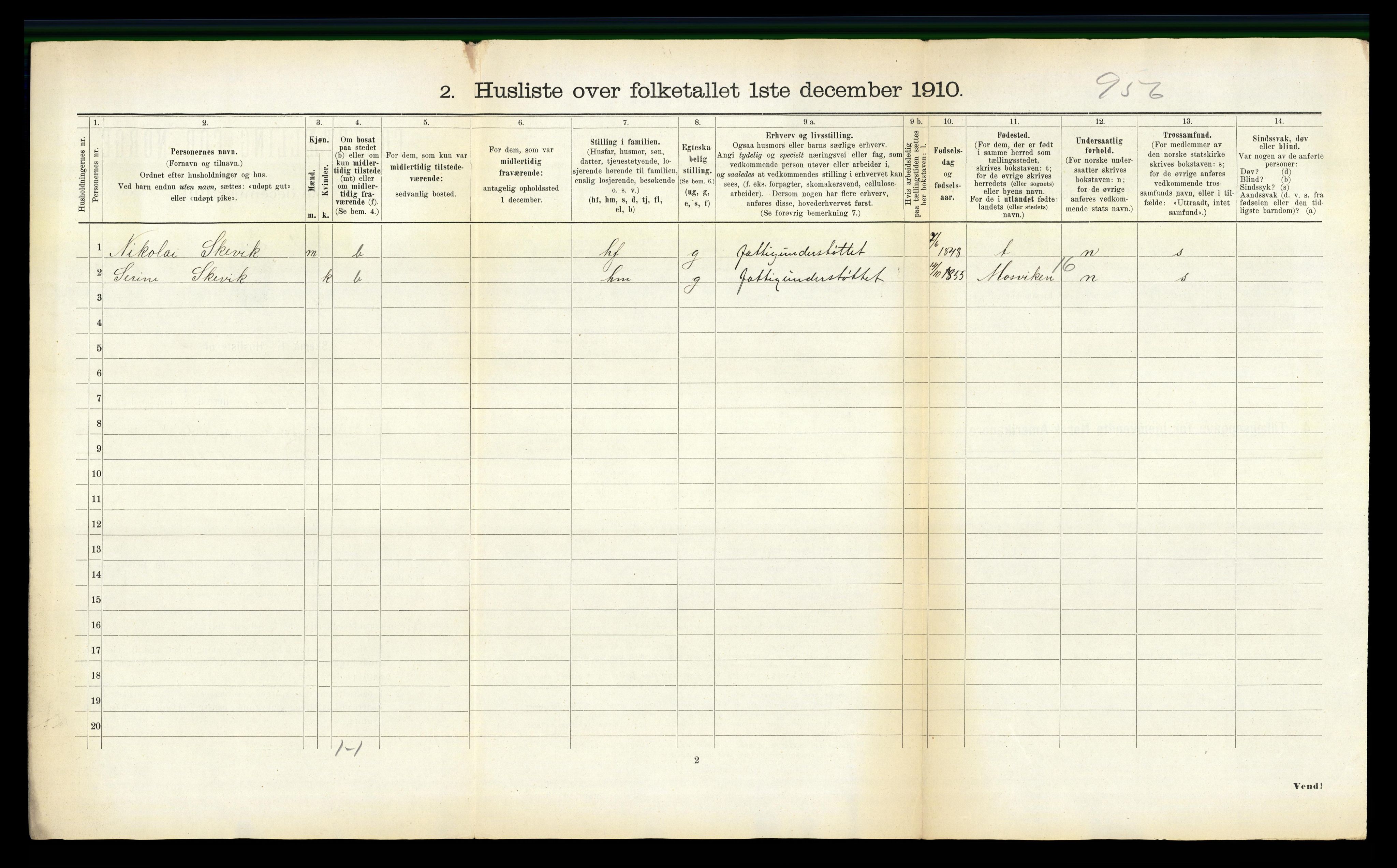 RA, 1910 census for Beitstad, 1910, p. 966