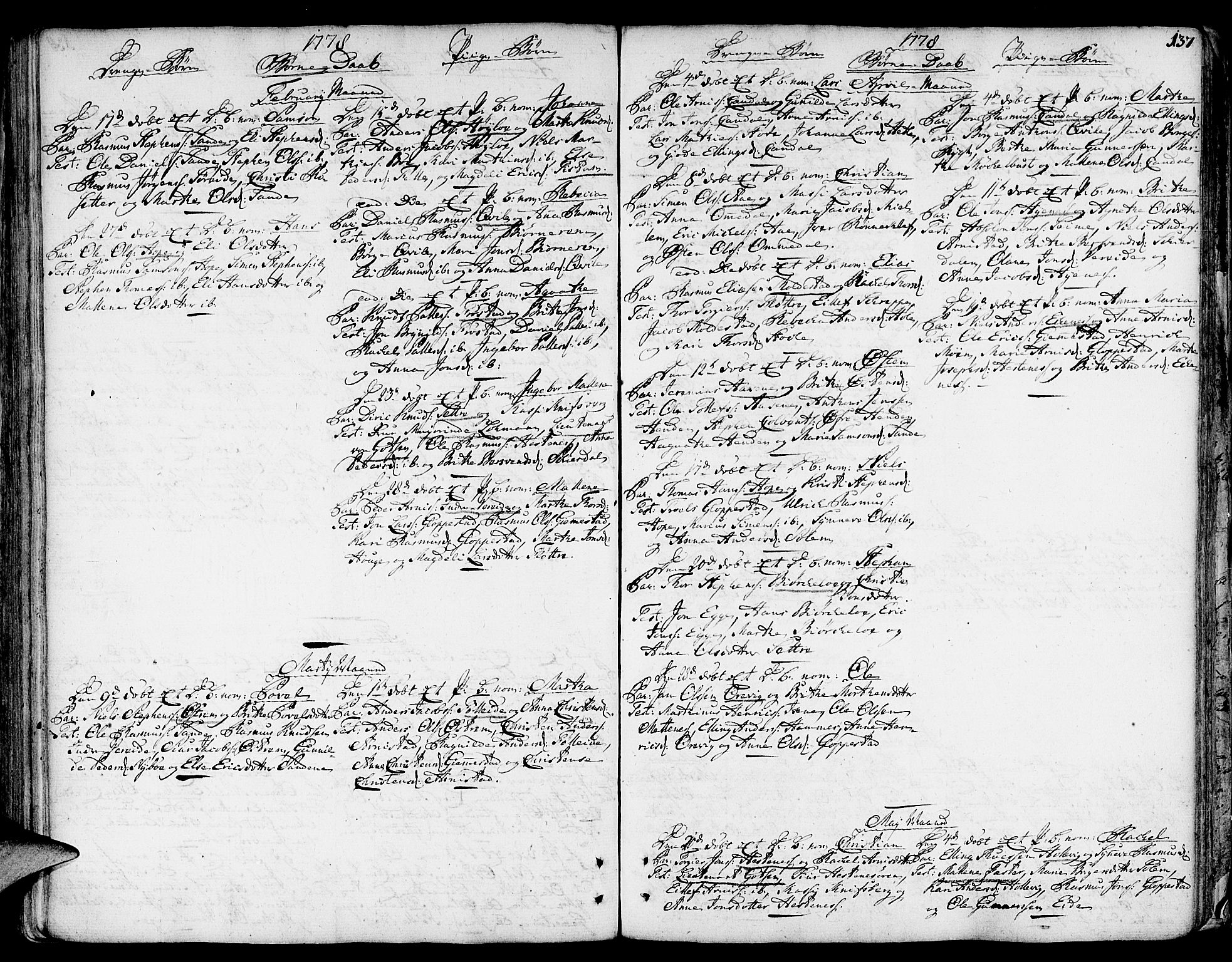 Gloppen sokneprestembete, AV/SAB-A-80101/H/Haa/Haaa/L0004: Parish register (official) no. A 4, 1758-1784, p. 137