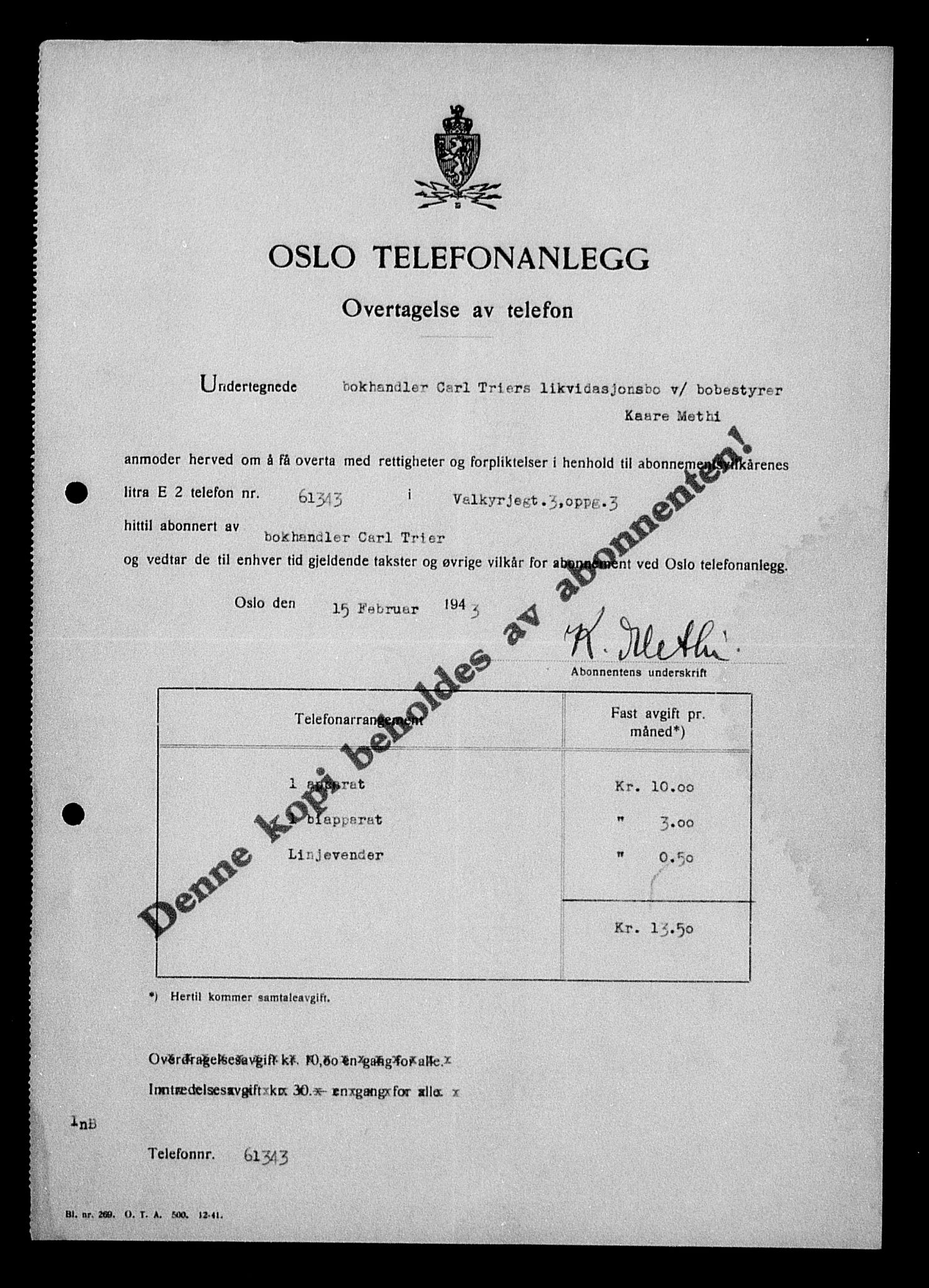 Justisdepartementet, Tilbakeføringskontoret for inndratte formuer, AV/RA-S-1564/H/Hc/Hcc/L0984: --, 1945-1947, p. 375
