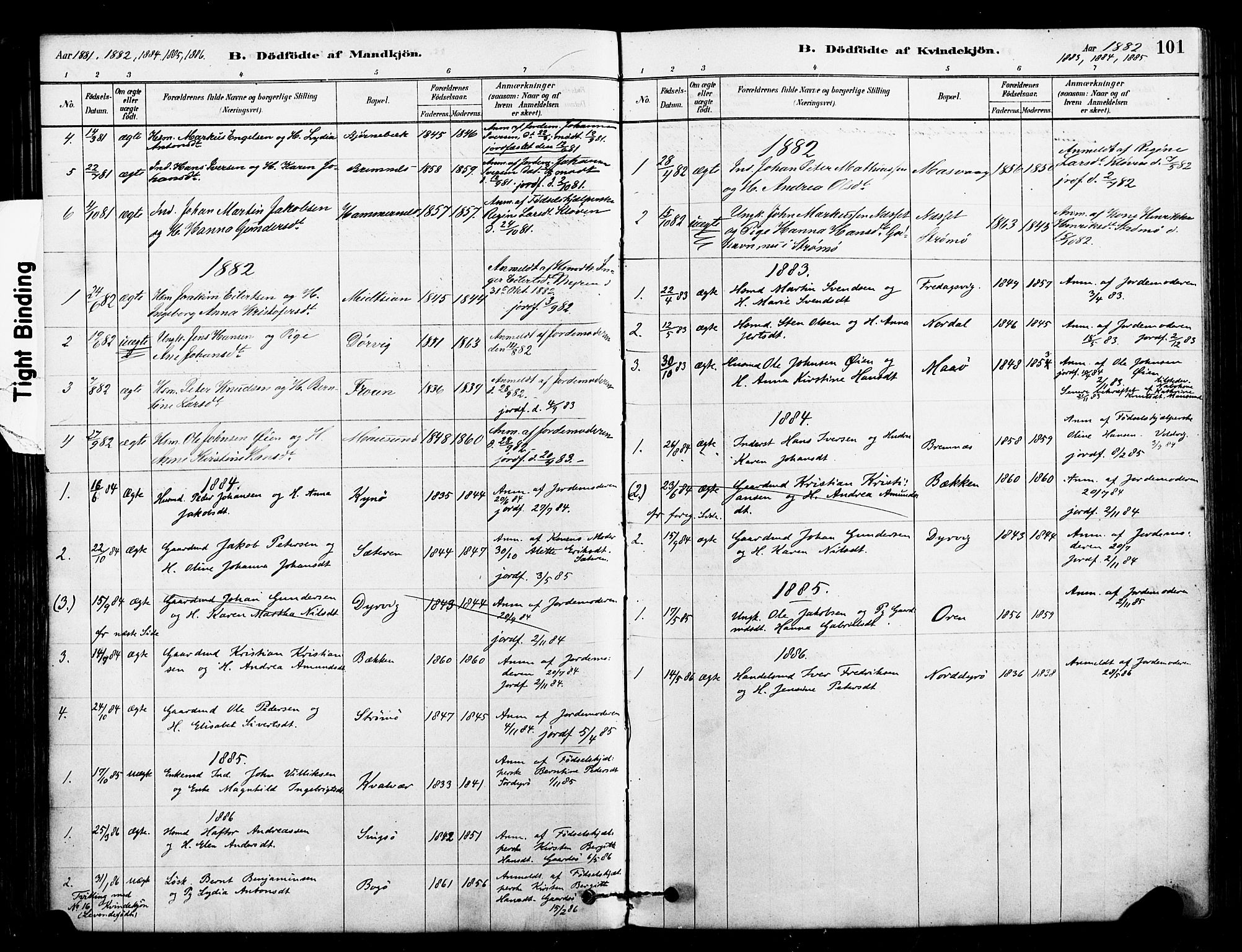 Ministerialprotokoller, klokkerbøker og fødselsregistre - Sør-Trøndelag, SAT/A-1456/640/L0578: Parish register (official) no. 640A03, 1879-1889, p. 101