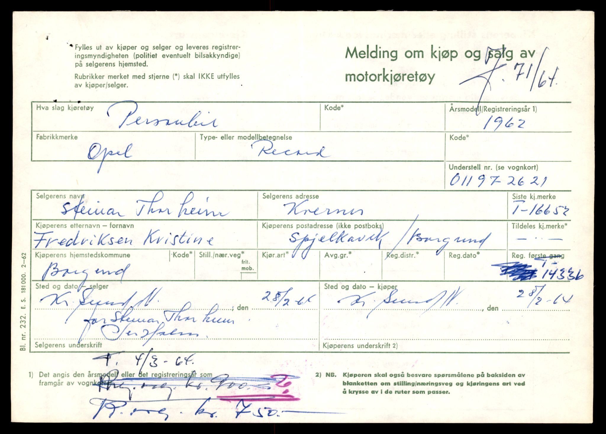 Møre og Romsdal vegkontor - Ålesund trafikkstasjon, AV/SAT-A-4099/F/Fe/L0045: Registreringskort for kjøretøy T 14320 - T 14444, 1927-1998, p. 433