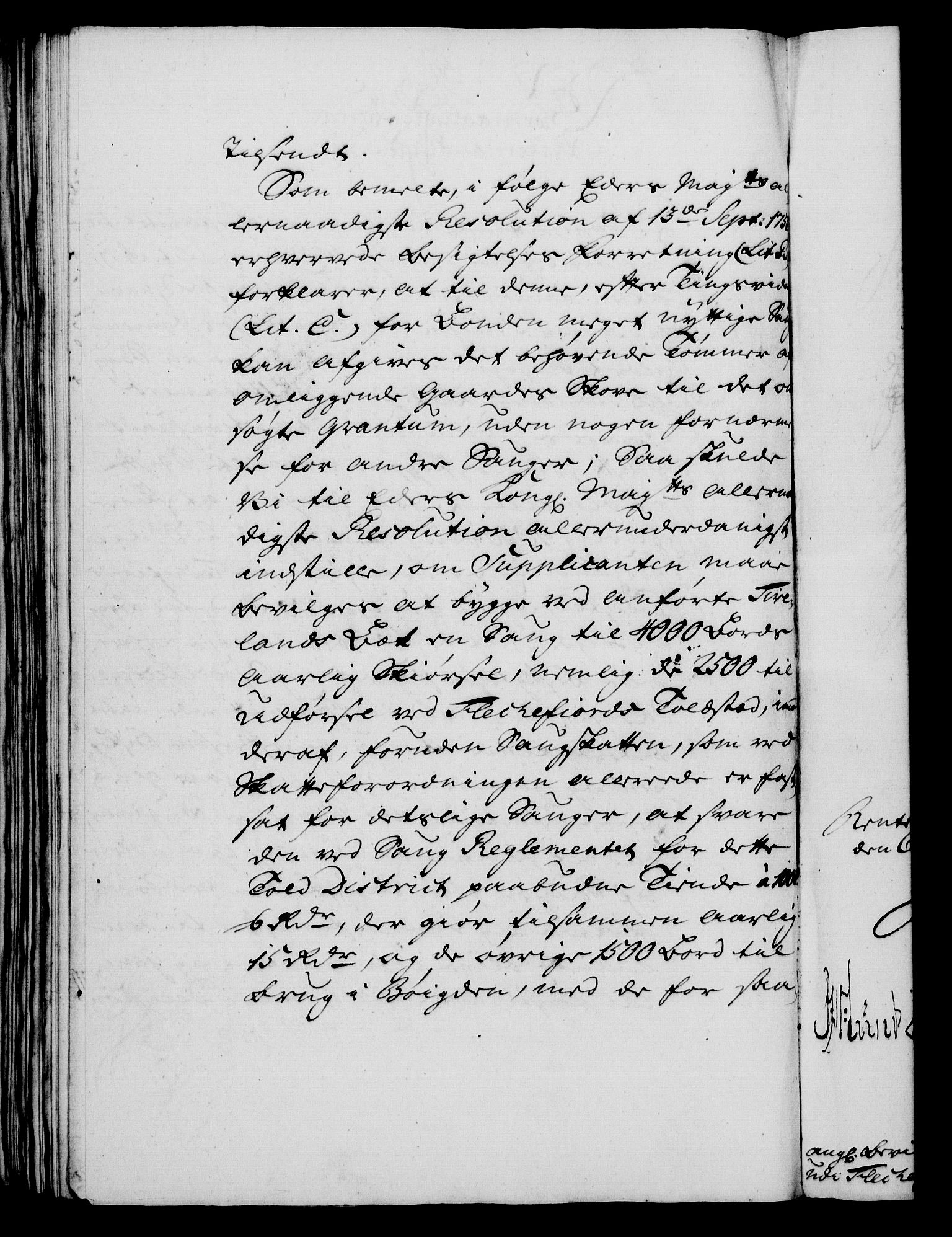 Rentekammeret, Kammerkanselliet, RA/EA-3111/G/Gf/Gfa/L0044: Norsk relasjons- og resolusjonsprotokoll (merket RK 52.44), 1762, p. 352
