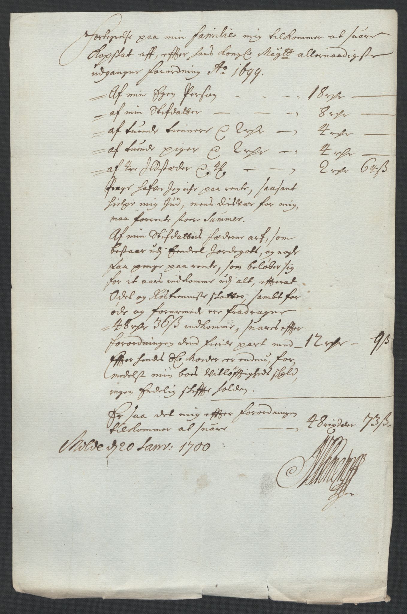 Rentekammeret inntil 1814, Reviderte regnskaper, Fogderegnskap, AV/RA-EA-4092/R55/L3654: Fogderegnskap Romsdal, 1699-1700, p. 164